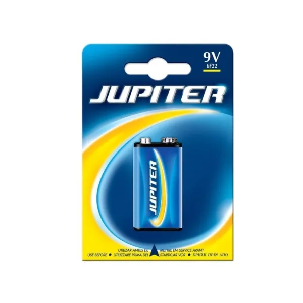 Confezione da 1 batteria salina Jupiter 6F22 - Batteria salina per dispositivi a basso consumo - immagine 1