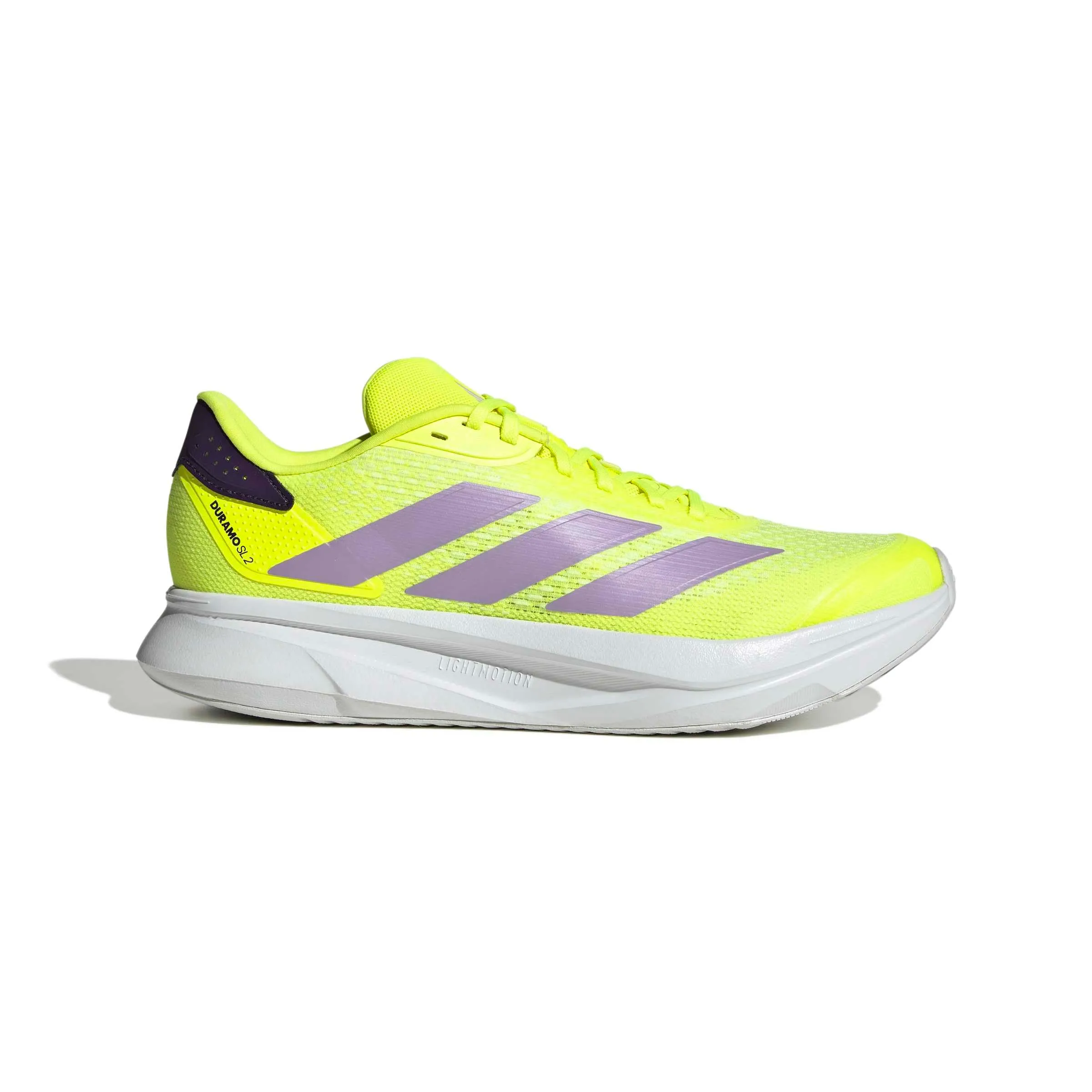 adidas Uomo Duramo SL 2 Running Shoes, Solar Yellow/Powder Plum/Aurora Plum, 36 2/3 EU - immagine 2
