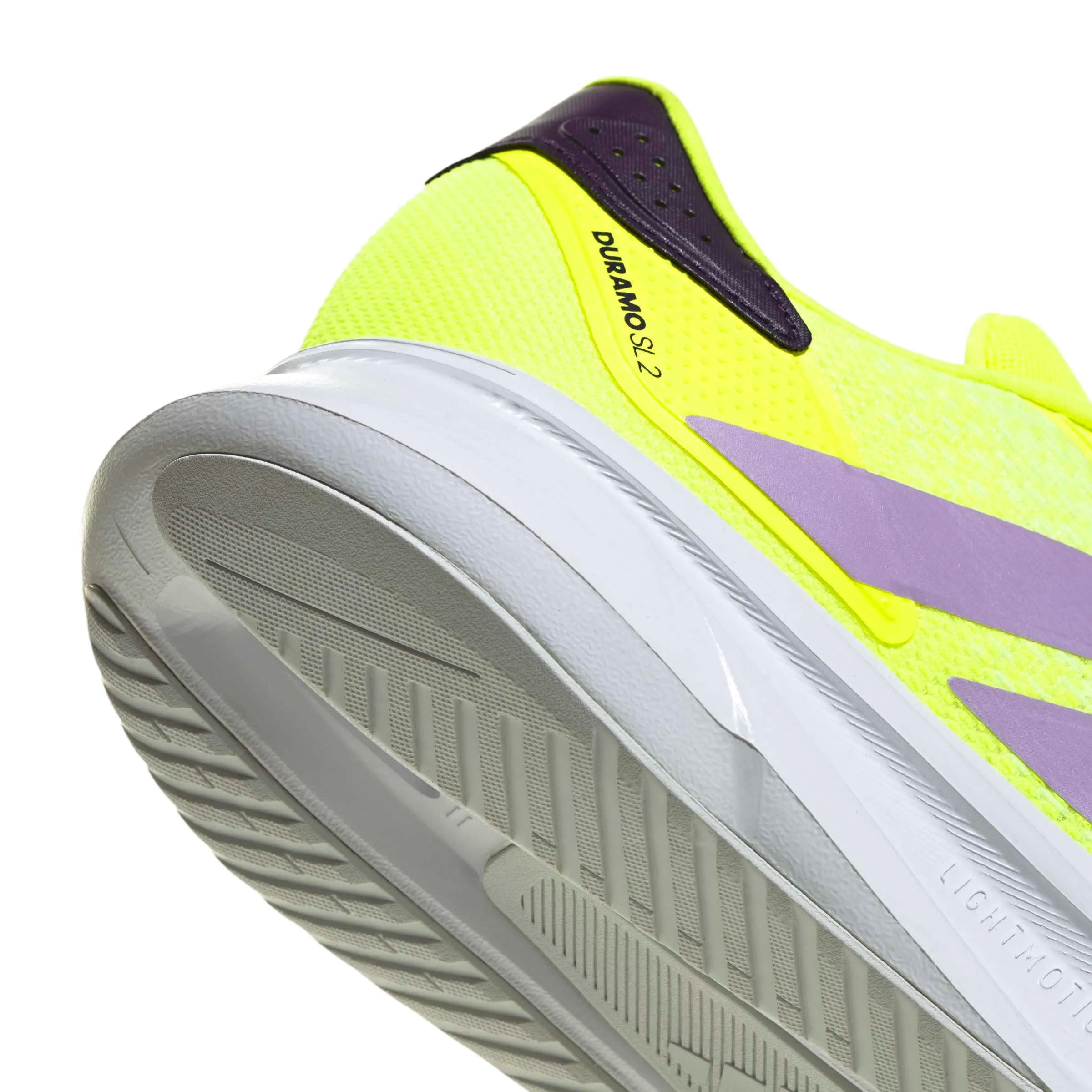 adidas Uomo Duramo SL 2 Running Shoes, Solar Yellow/Powder Plum/Aurora Plum, 42 2/3 EU - immagine 4