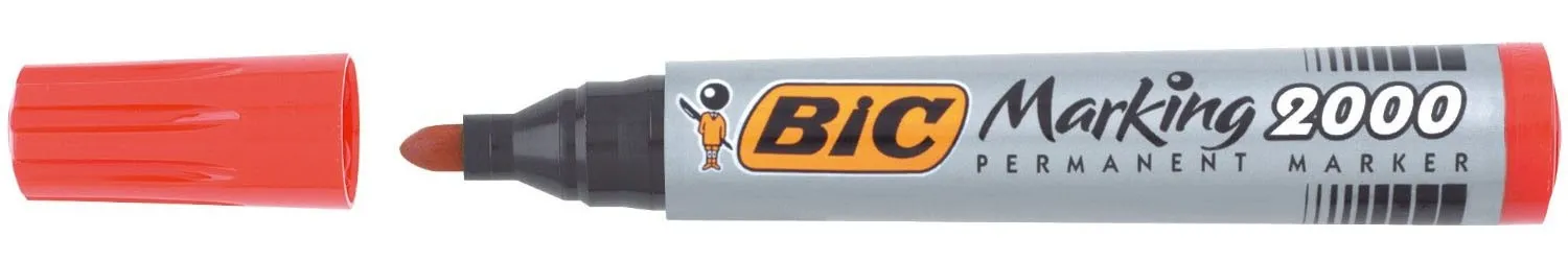 BIC 8209133 marcatore permanente Tipo di punta Rosso 1 pz - immagine 1