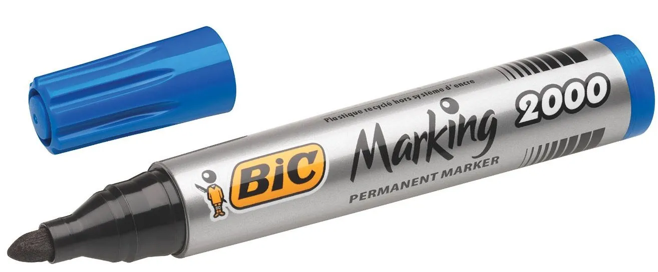 BIC 8209143 marcatore permanente Tipo di punta Blu 12 pz - immagine 1