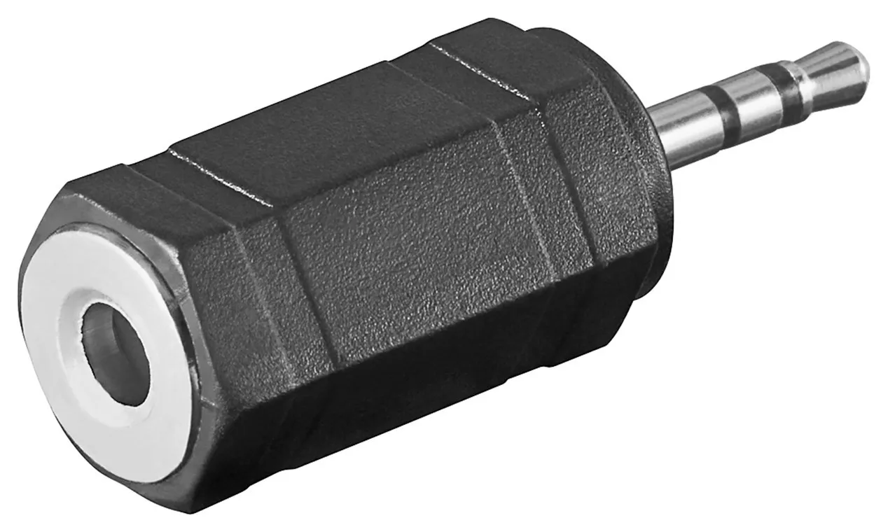 Adattatore Audio Da 3 Pin 2.5 Mm. Stereo Maschio A 3 Pin 35 Mm. Stereo Femmina - immagine 1