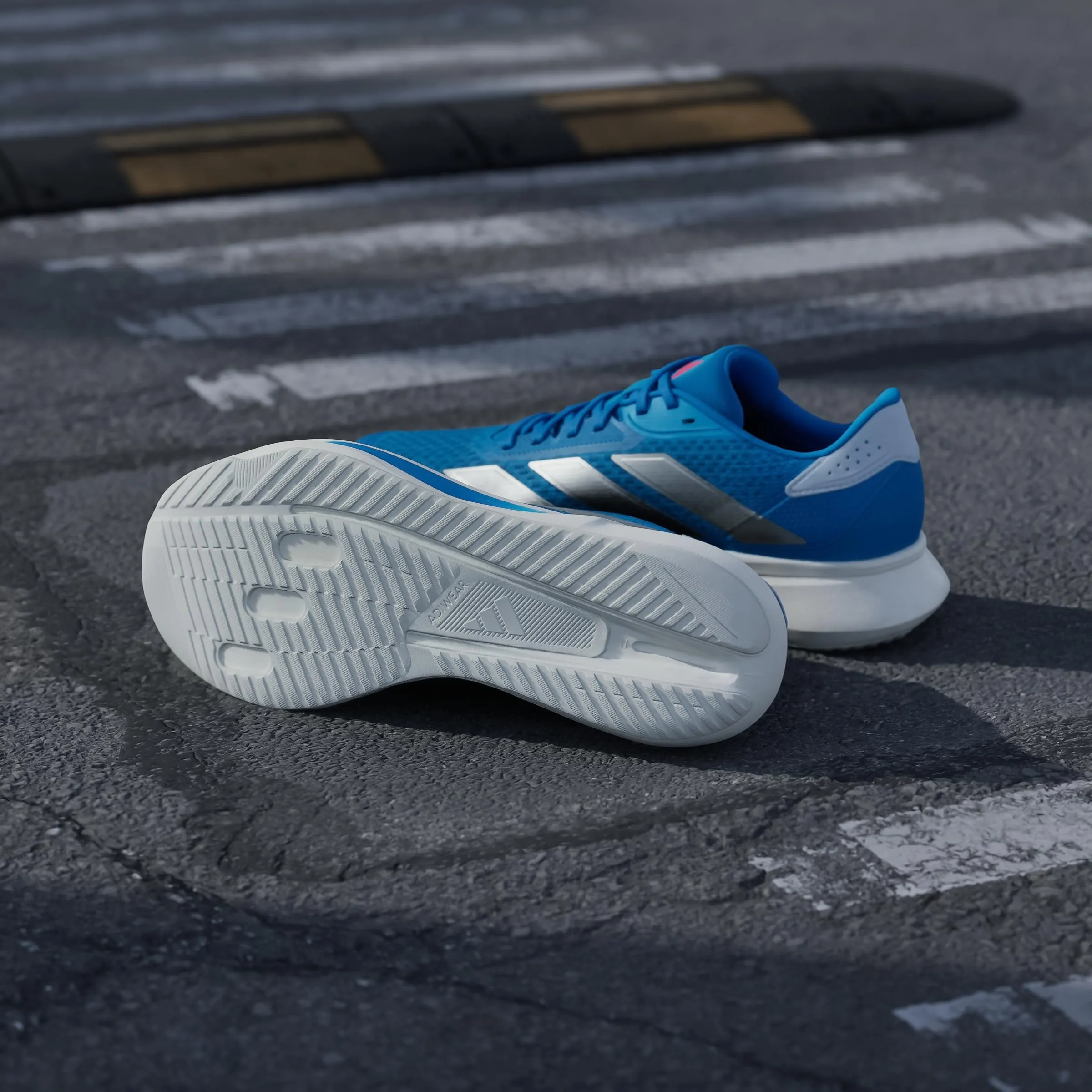 adidas Uomo Duramo SL 2 Running Shoes, Solar Blue/Silver Met./Dark Solar Blue, 42 EU - immagine 8