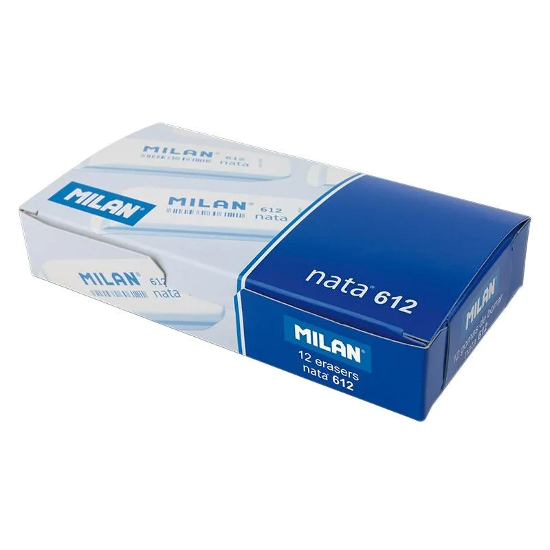 Milan CPM612 gomma per cancellare Plastica Bianco 12 pz - immagine 1