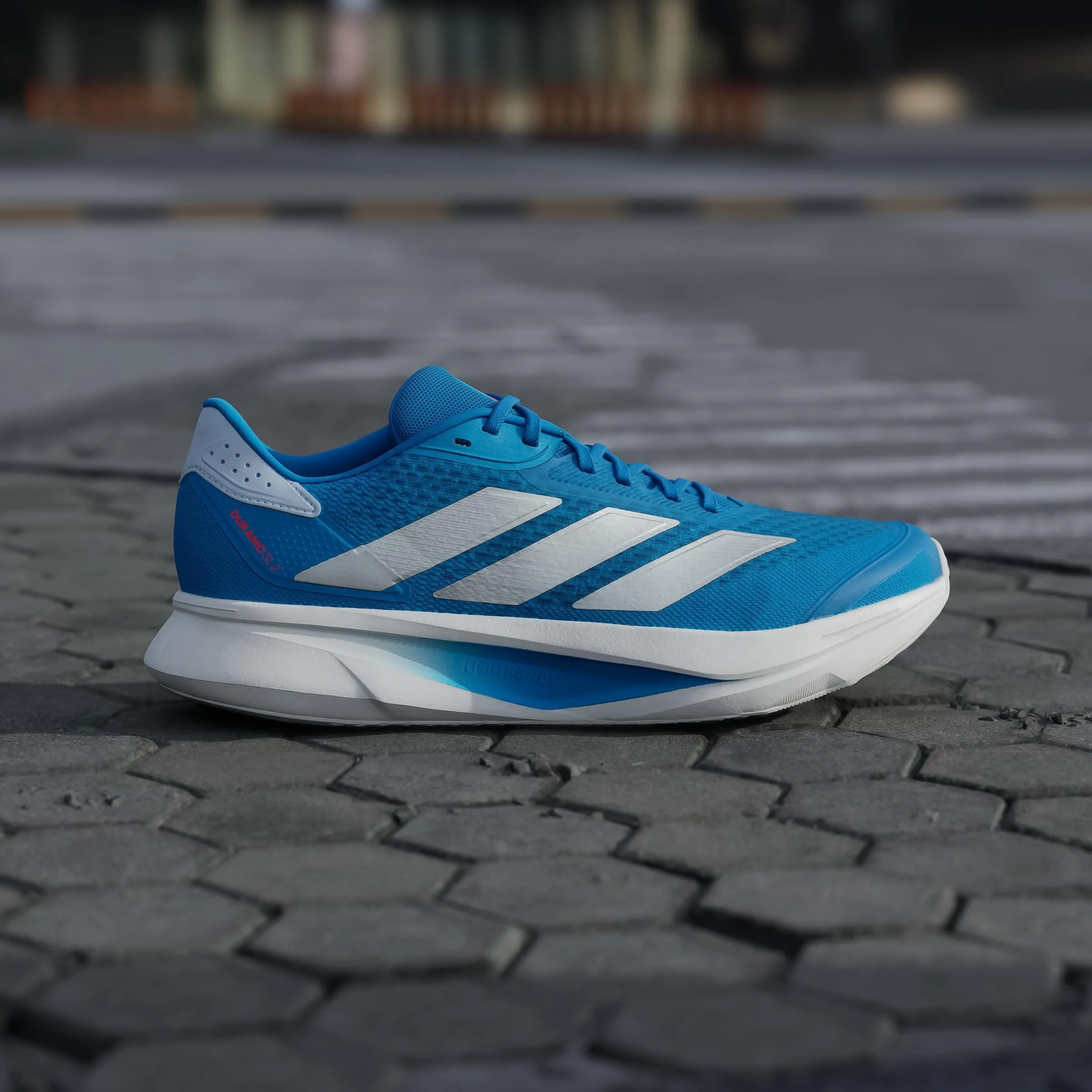 adidas Uomo Duramo SL 2 Running Shoes, Solar Blue/Silver Met./Dark Solar Blue, 43 1/3 EU - immagine 2