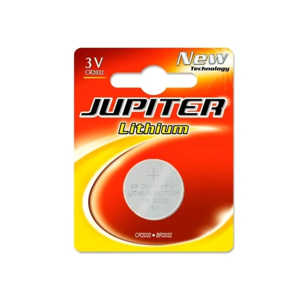 Confezione da 1 batteria a bottone al litio CR2032 da 3 V Jupiter - immagine 1