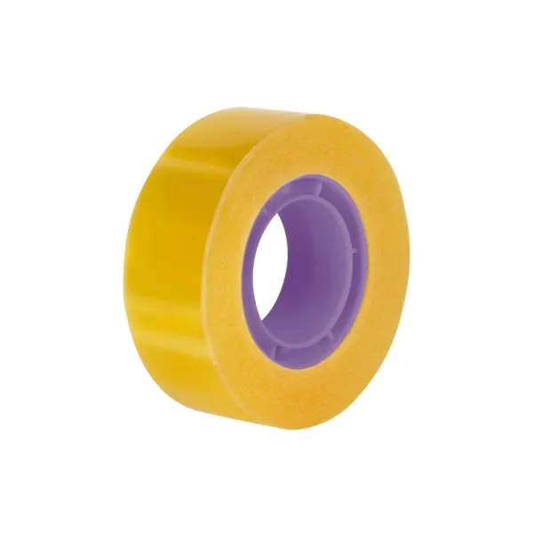 Nastro adesivo trasparente Milan - Misure 19 mm x 33 m - Colore giallo trasparente - immagine 1
