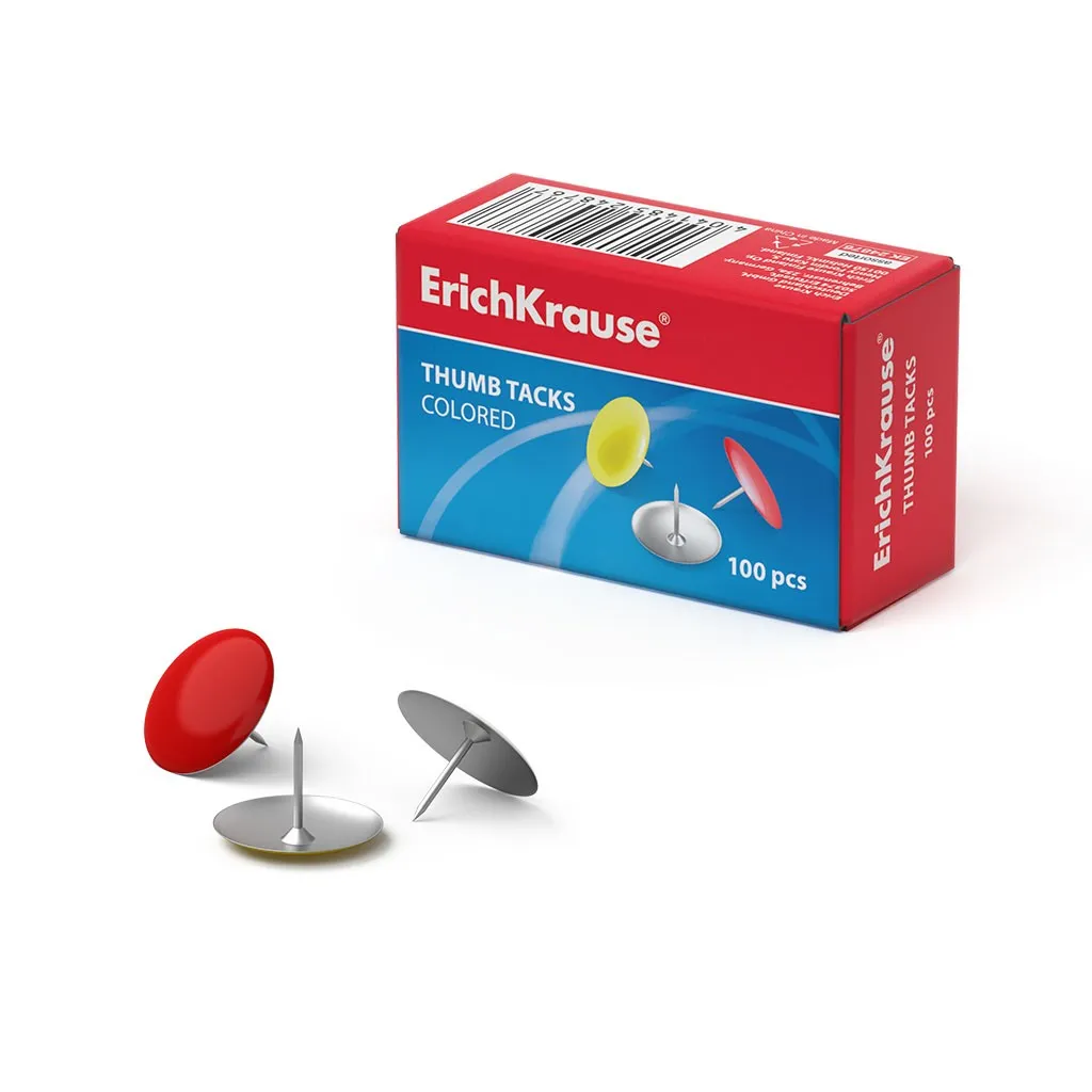 ErichKrause 24876 Puntina&Chiodino Multicolore 100 pz - immagine 1