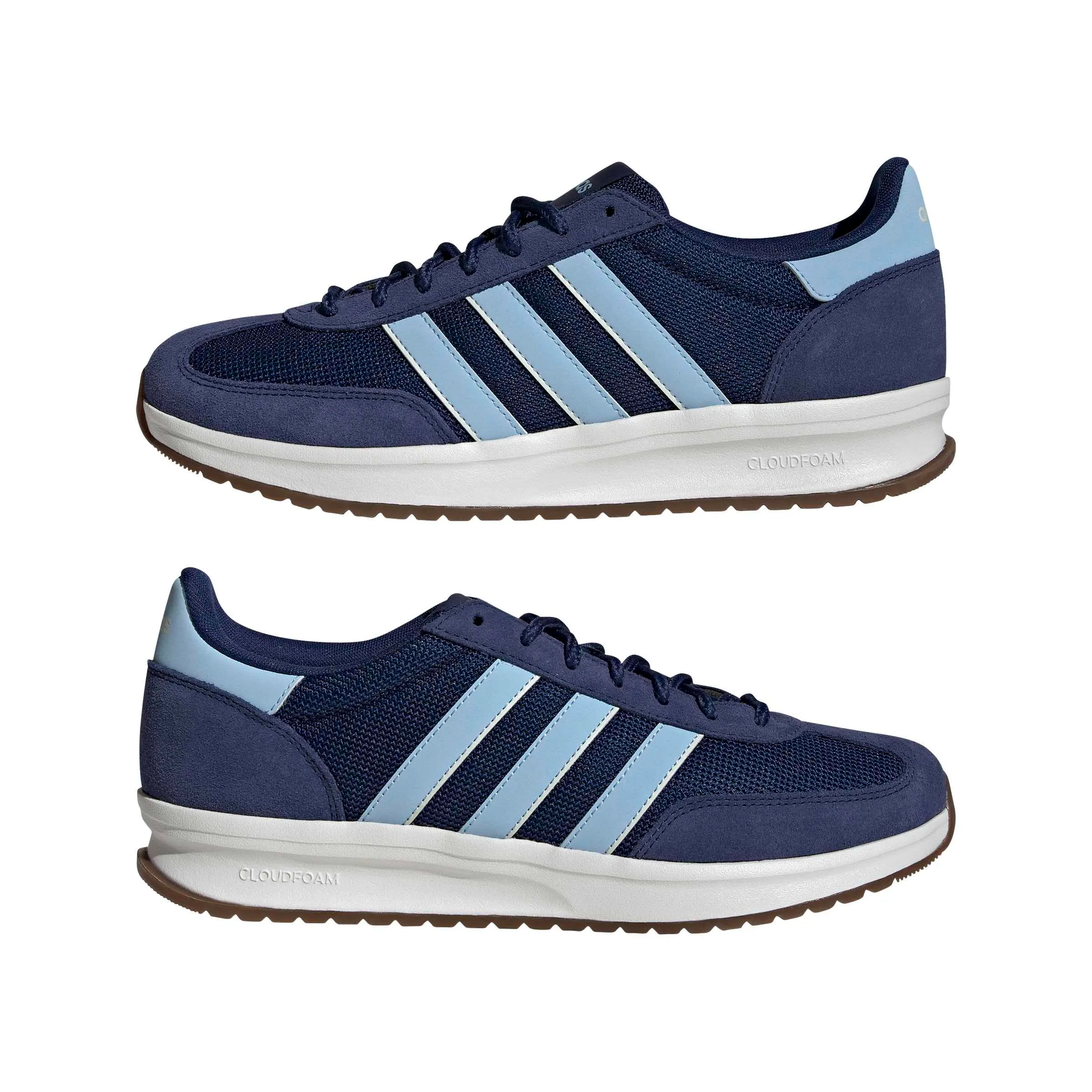 adidas Uomo Run 70S 2.0 Shoes, Dark Blue/Clear Sky/Core White, 44 EU - immagine 7
