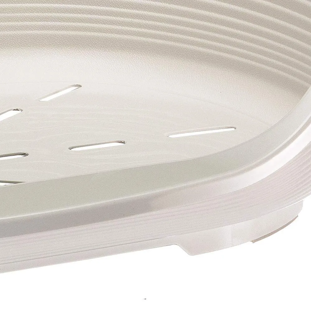 Ferplast Cuccia Cani e Gatti in plastica, Lettino per Cane con Gommini Antiscivolo, Cesta Cane e Gatto 82 X 595 X H 25 cm, Bianco - immagine 5