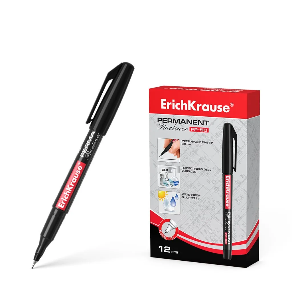 ErichKrause FP-50 penna tecnica Fine Nero - 1 pz - immagine 1