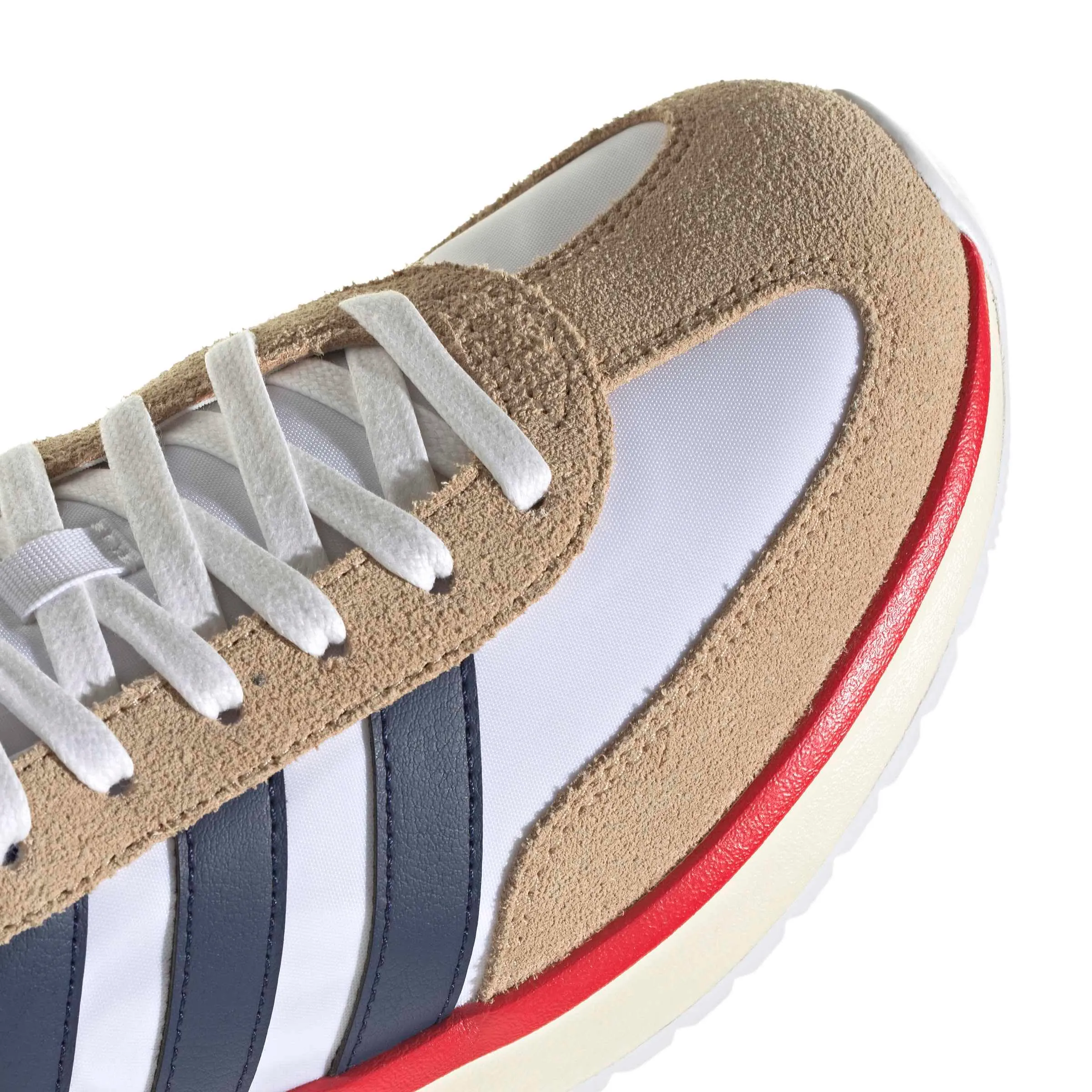 adidas Uomo Run 70S 2.0 Shoes, Ftwr White/Dark Blue/Warm Sandstone, 40 EU - immagine 6