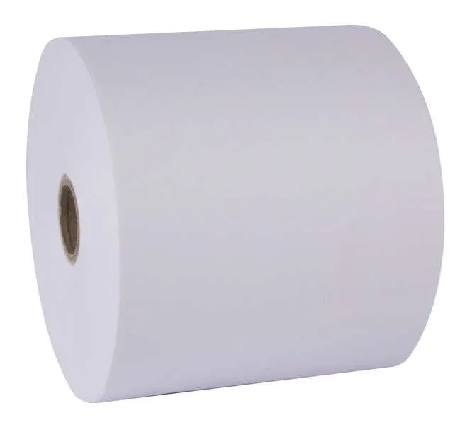Rotolo di carta Apli Electra - 57x65x12mm - Resistente all'acqua e agli strappi - Ideale per etichette e segnaletica - Bianco - immagine 1