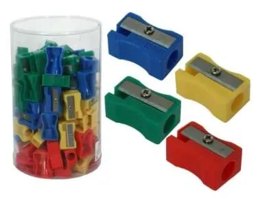 Temperamatite in plastica Bismark per matite normali - Colori assortiti - immagine 1