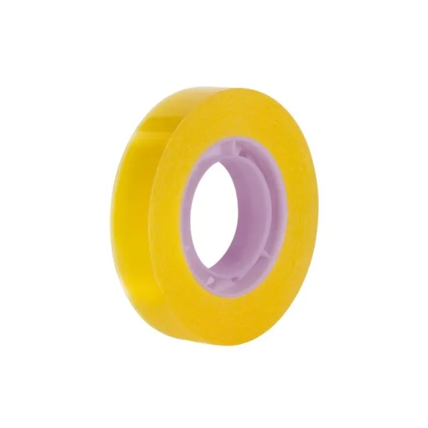 Nastro adesivo trasparente Milan - Misure 12 mm x 33 m - Colore giallo trasparente - immagine 1