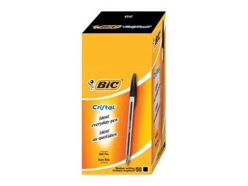 BIC Cristal Nero Medio 50 pz - immagine 1