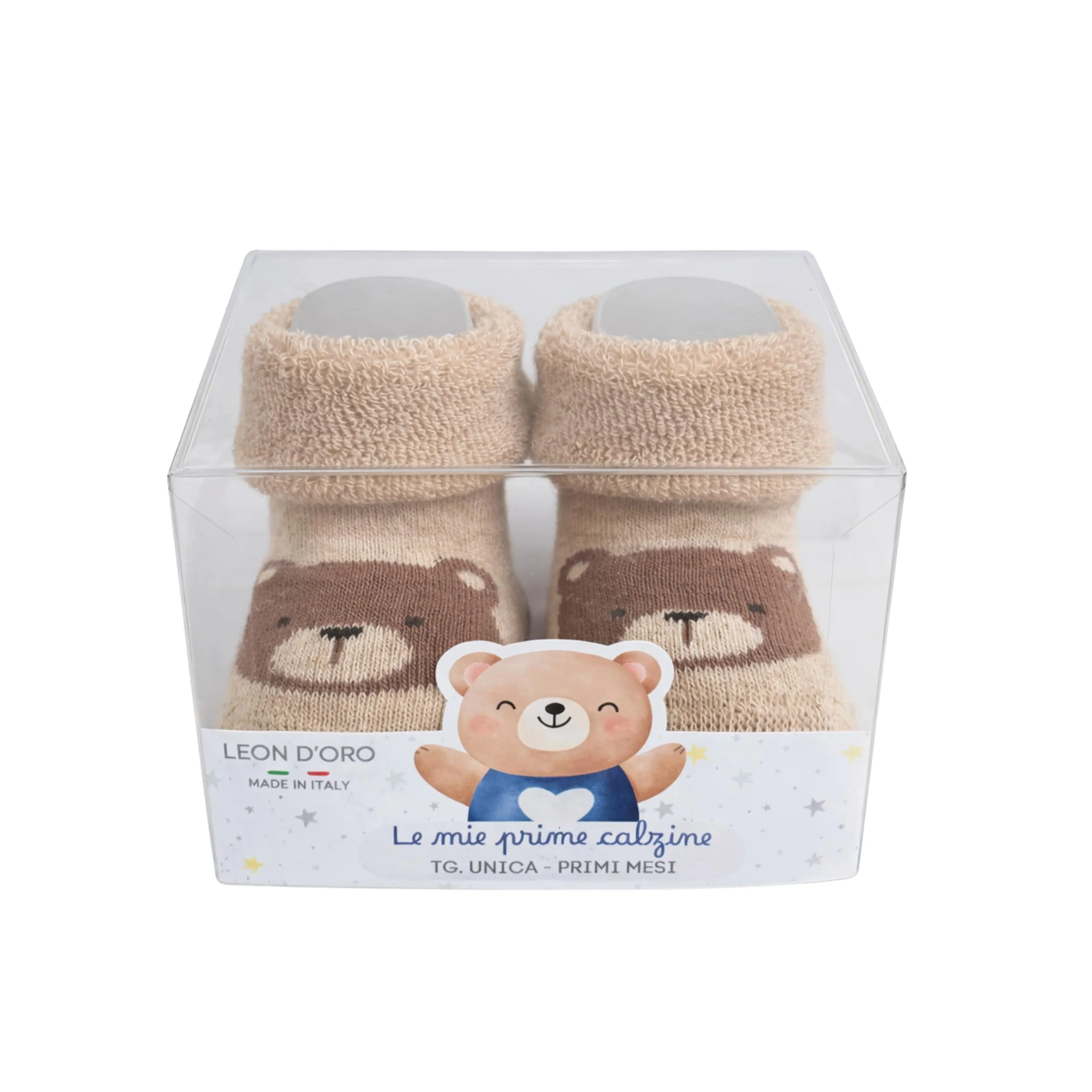 LEON D'ORO Calze Neonato Calzino Regalo Scarpine Babbucce bambini Primi Mesi Taglia Unica Made in Italy (IT, Età, Taglia unica, ASS1 NEONATO) - immagine 7
