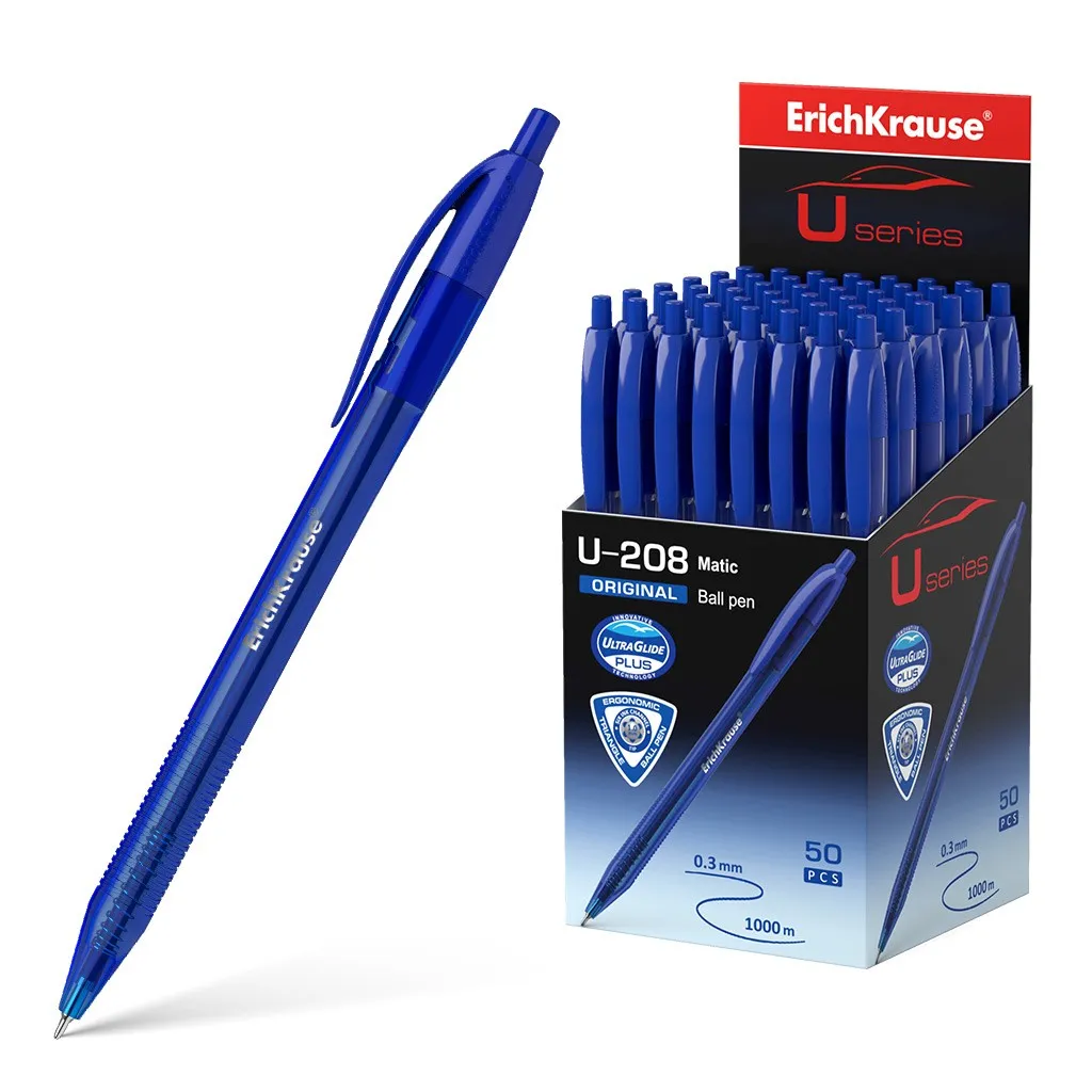 Penna automatica Erichkrause U-208 Original Matic - Tecnologia Ultra Glide - Inchiostro blu - immagine 1
