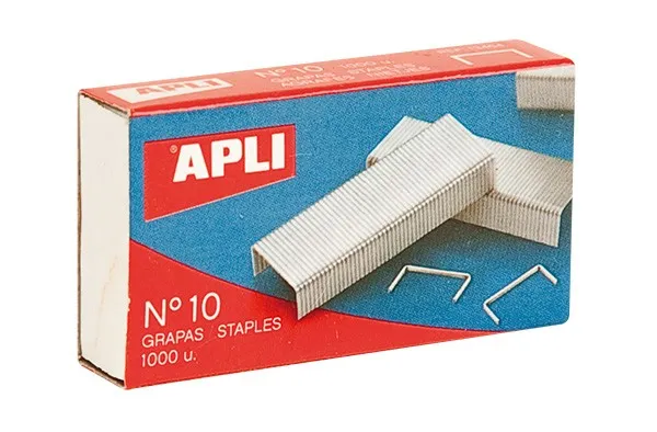Graffette Apli Zincate Argento Brillante - Ø 0.53mm - Precise e Resistenti - immagine 1