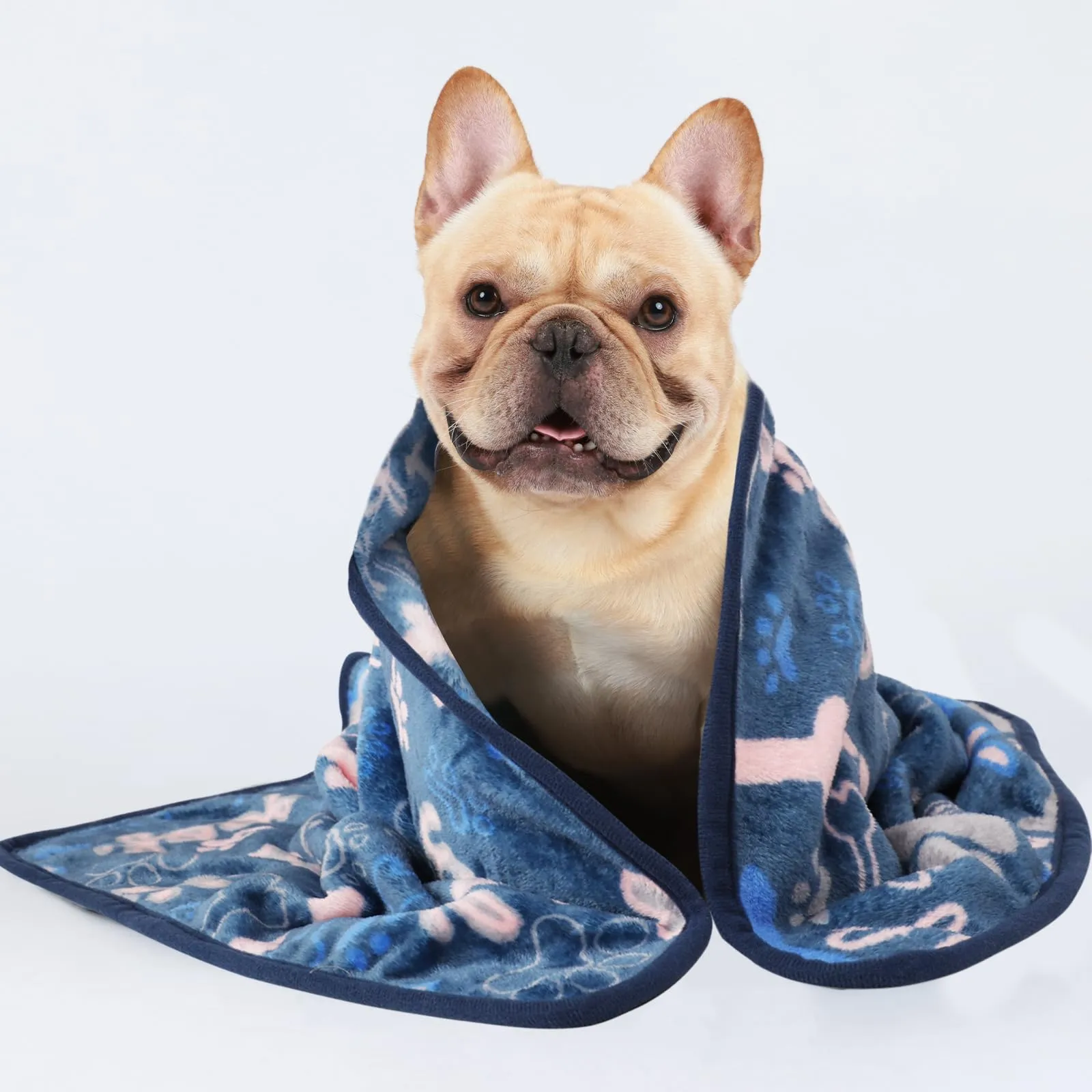 luciphia 3 Pezzi Coperta per Cane/Gatto Lavabile Soffice Durevole, Morbida e Calda Flanella,Zampa d'osso,Medium (76 * 52cm) - immagine 5
