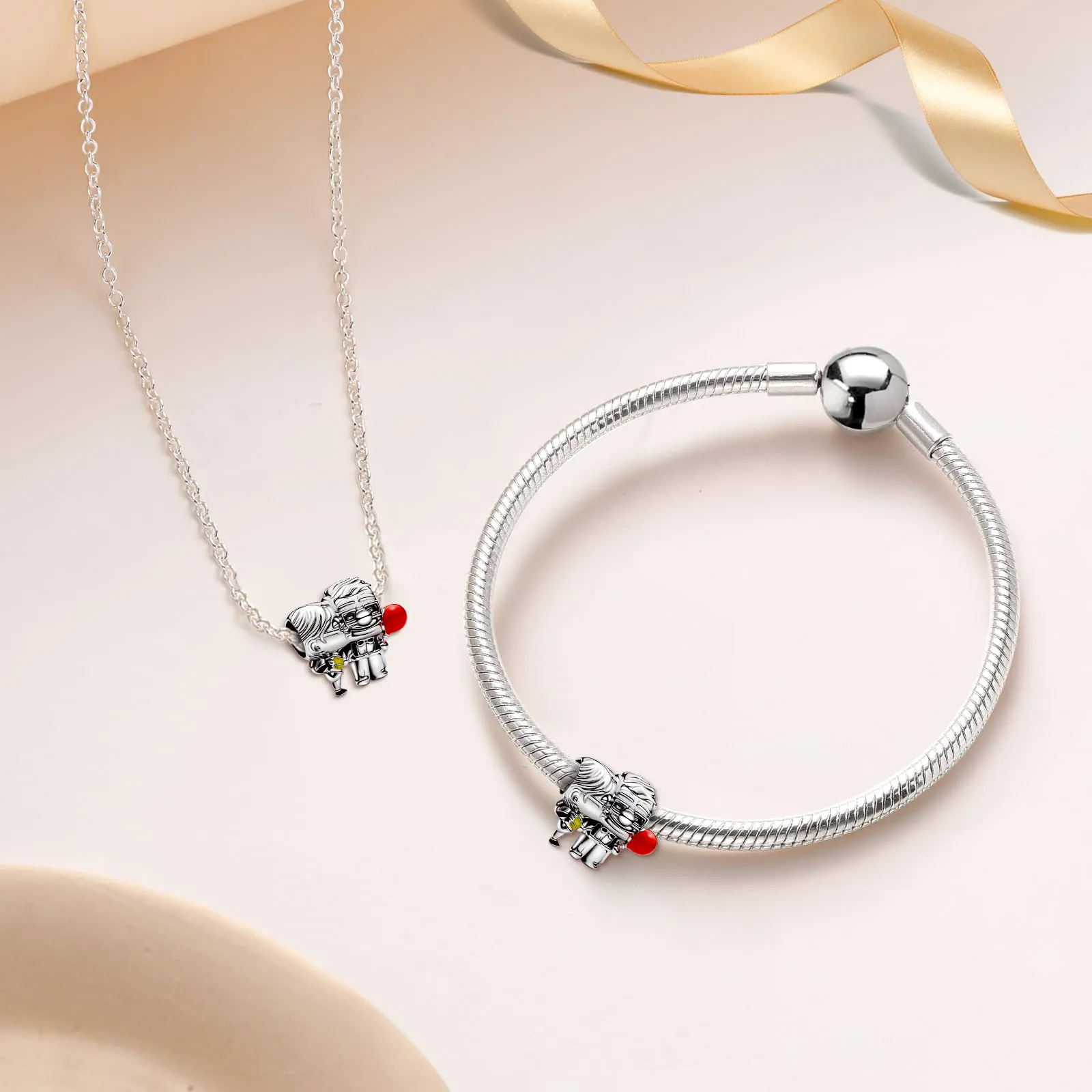 Charms per Bracciali Ciondoli per Collane Argento 925 Ciondolo Charm Donna - immagine 5