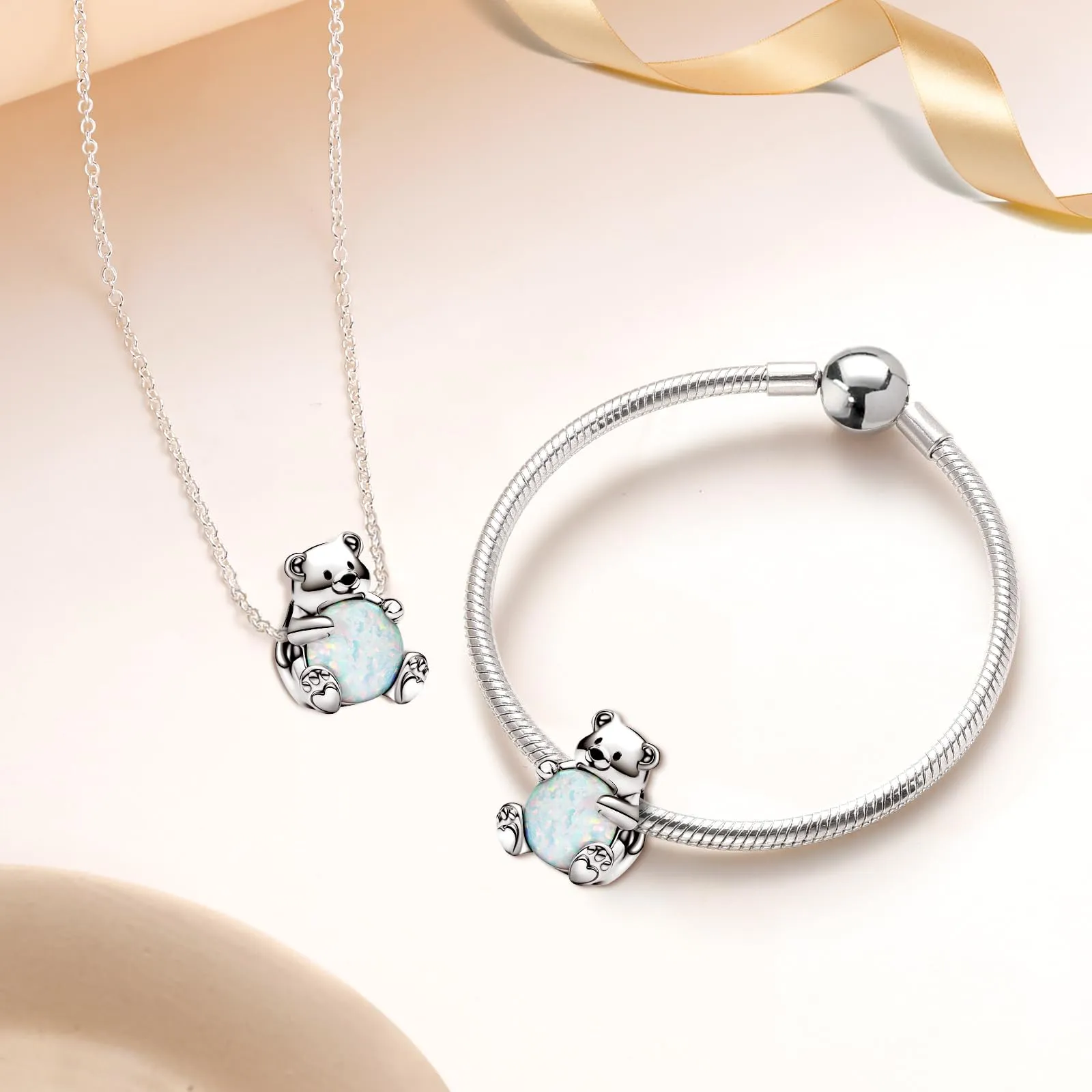 Charms per Bracciali Ciondoli per Collane Argento 925 Ciondolo Charm Donna - immagine 5