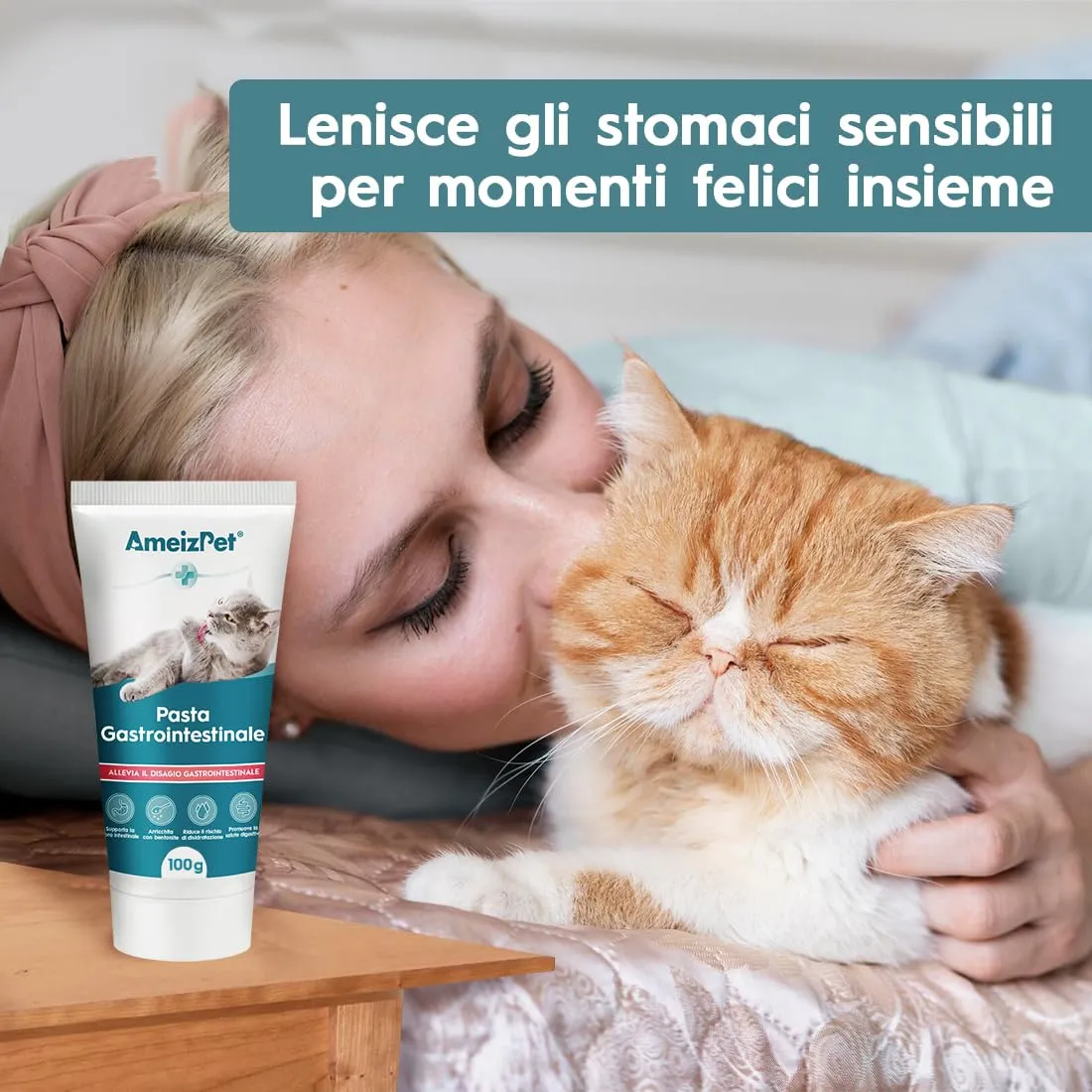 AmeizPet Pasta Digestiva per Gatti, Supporto Gastrointestinale, 100g - immagine 7