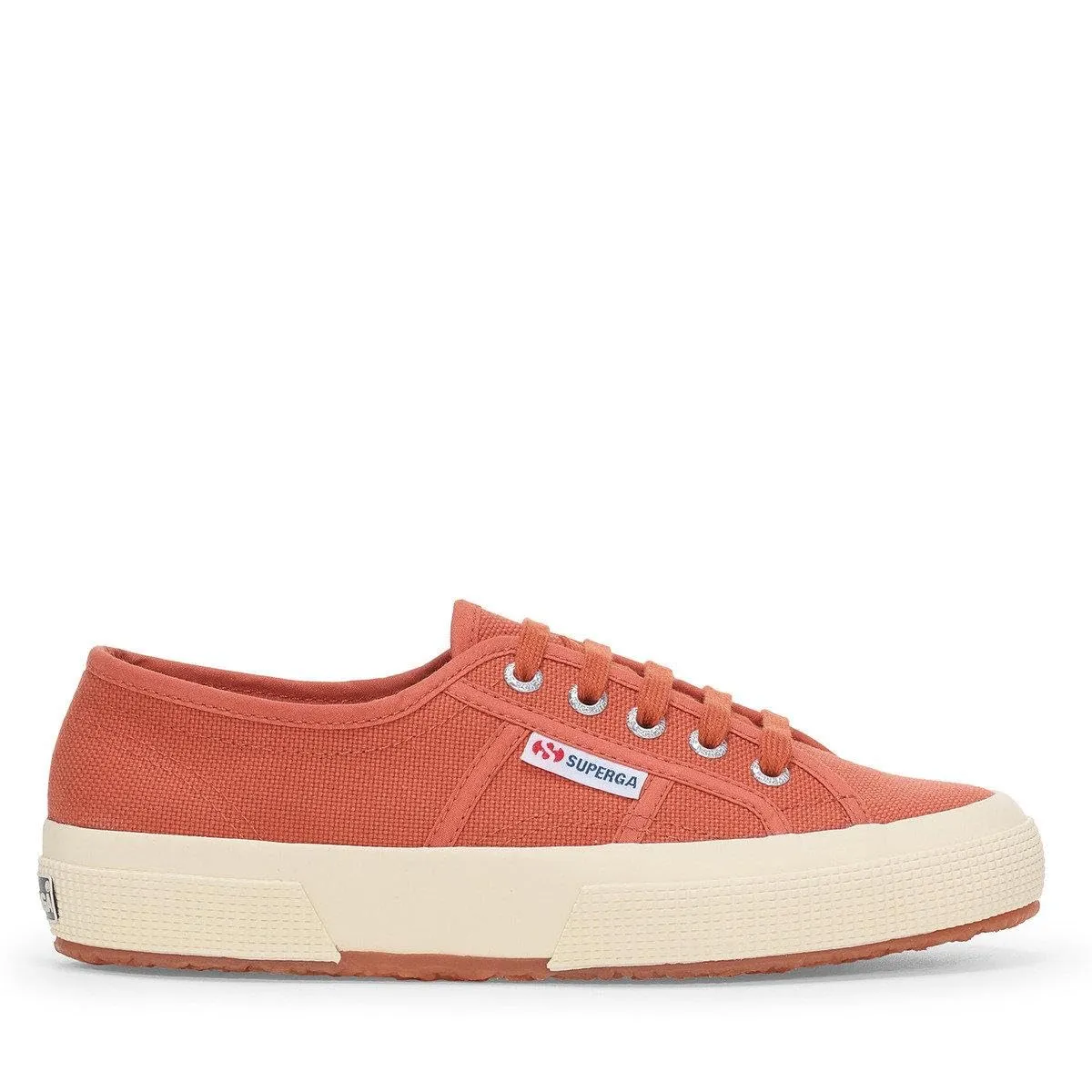 Superga - COTU Classic - Scarpe da ginnastica per adulti, colore: marrone rossastro chiaro e bianco spento, 6 AU (40 EU) - immagine 1