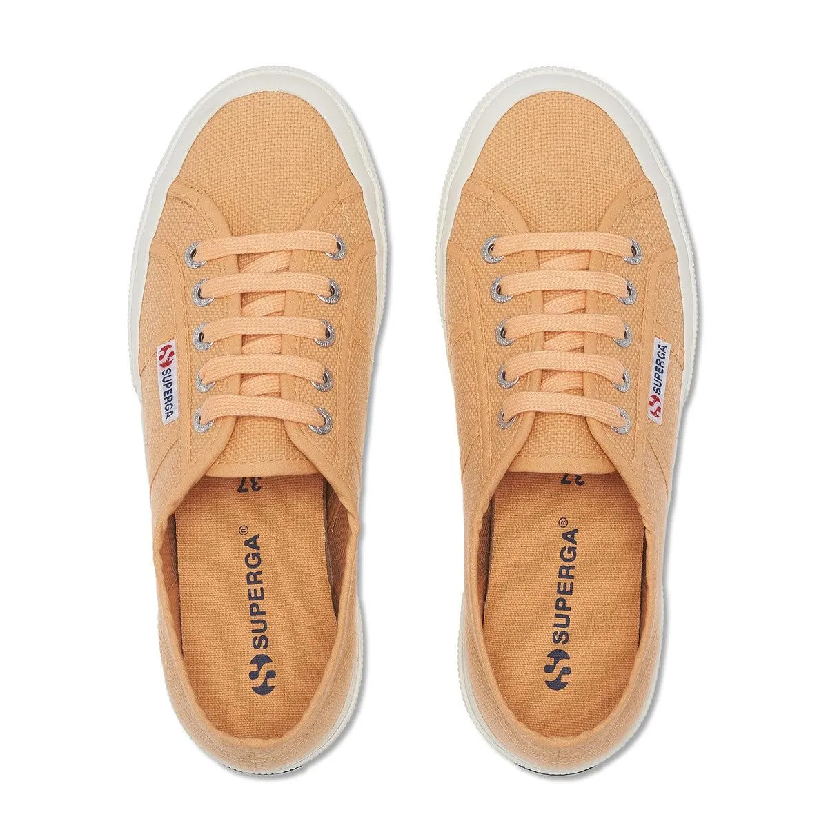 Superga - COTU Classic - Scarpe da ginnastica per adulti, colore: marrone rossastro chiaro e bianco spento, 6 AU (40 EU) - immagine 4