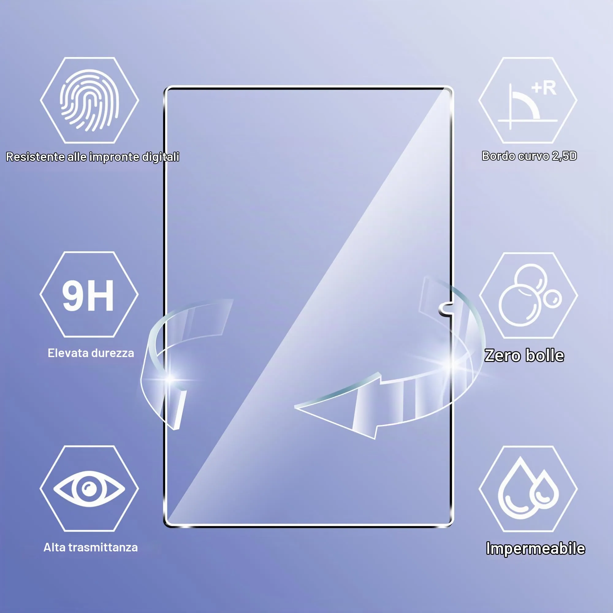 CAUHENYEE Pellicola per Honor Pad X9a 11.5" Vetro Temperato, Confezione da 2 HD Trasparente Pellicola Protettiva in Vetro Protettiva, AntiGraffio - immagine 2