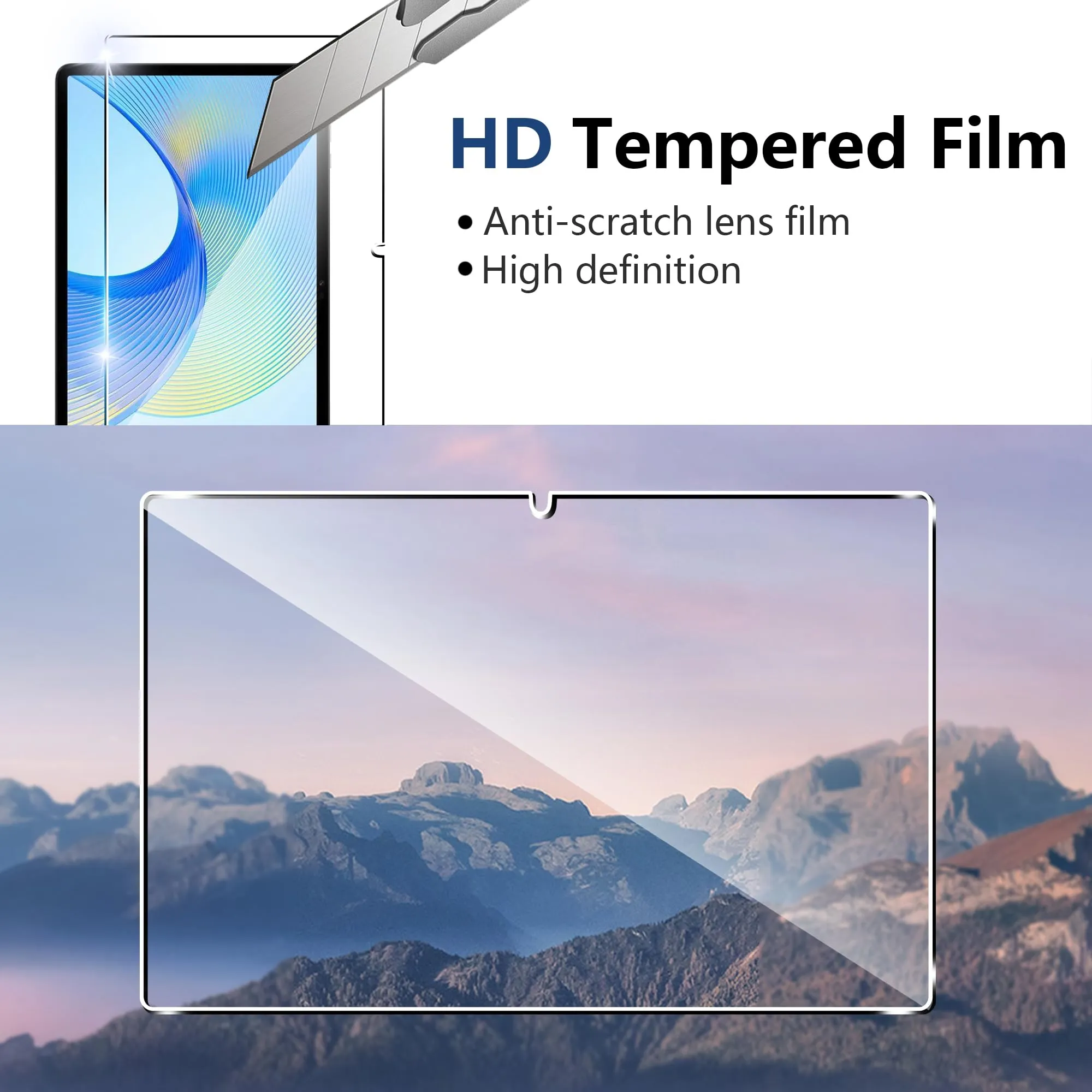 CAUHENYEE Pellicola per Honor Pad X9a 11.5" Vetro Temperato, Confezione da 2 HD Trasparente Pellicola Protettiva in Vetro Protettiva, AntiGraffio - immagine 4