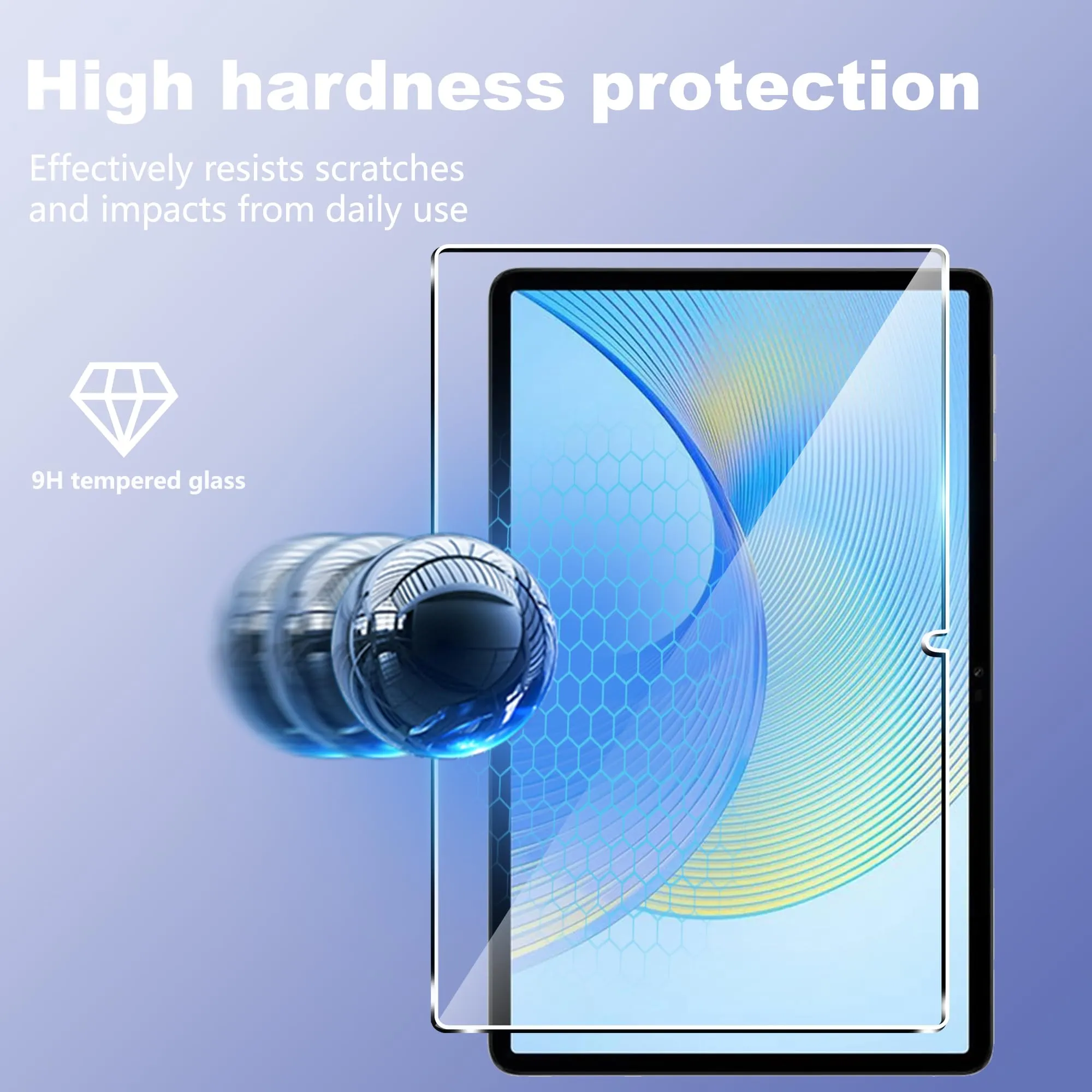 CAUHENYEE Pellicola per Honor Pad X9a 11.5" Vetro Temperato, Confezione da 2 HD Trasparente Pellicola Protettiva in Vetro Protettiva, AntiGraffio - immagine 5