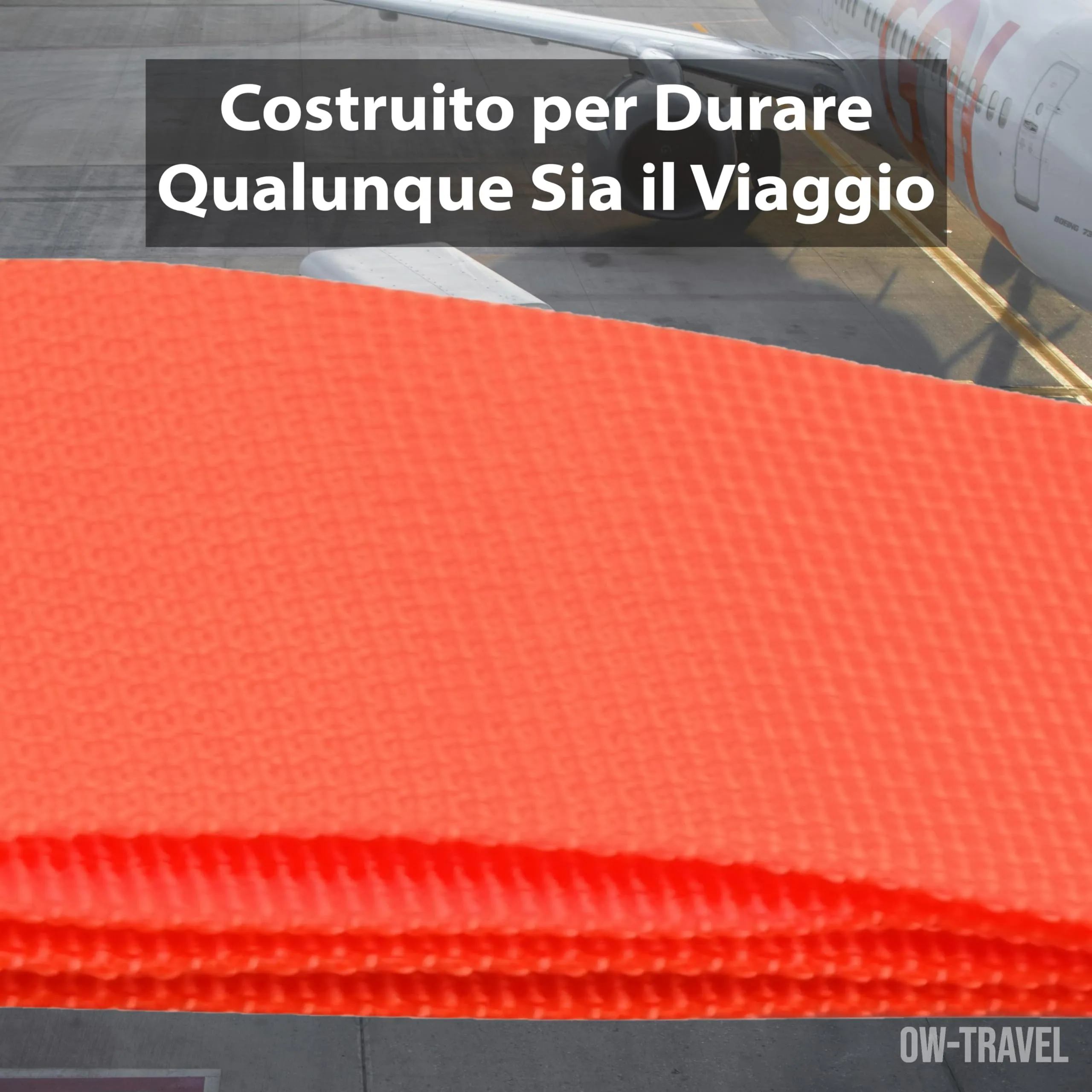 OW-Travel Cinghia per Valigia, Cintura Valigia per Bagagli Arancione 2 Pz - immagine 8