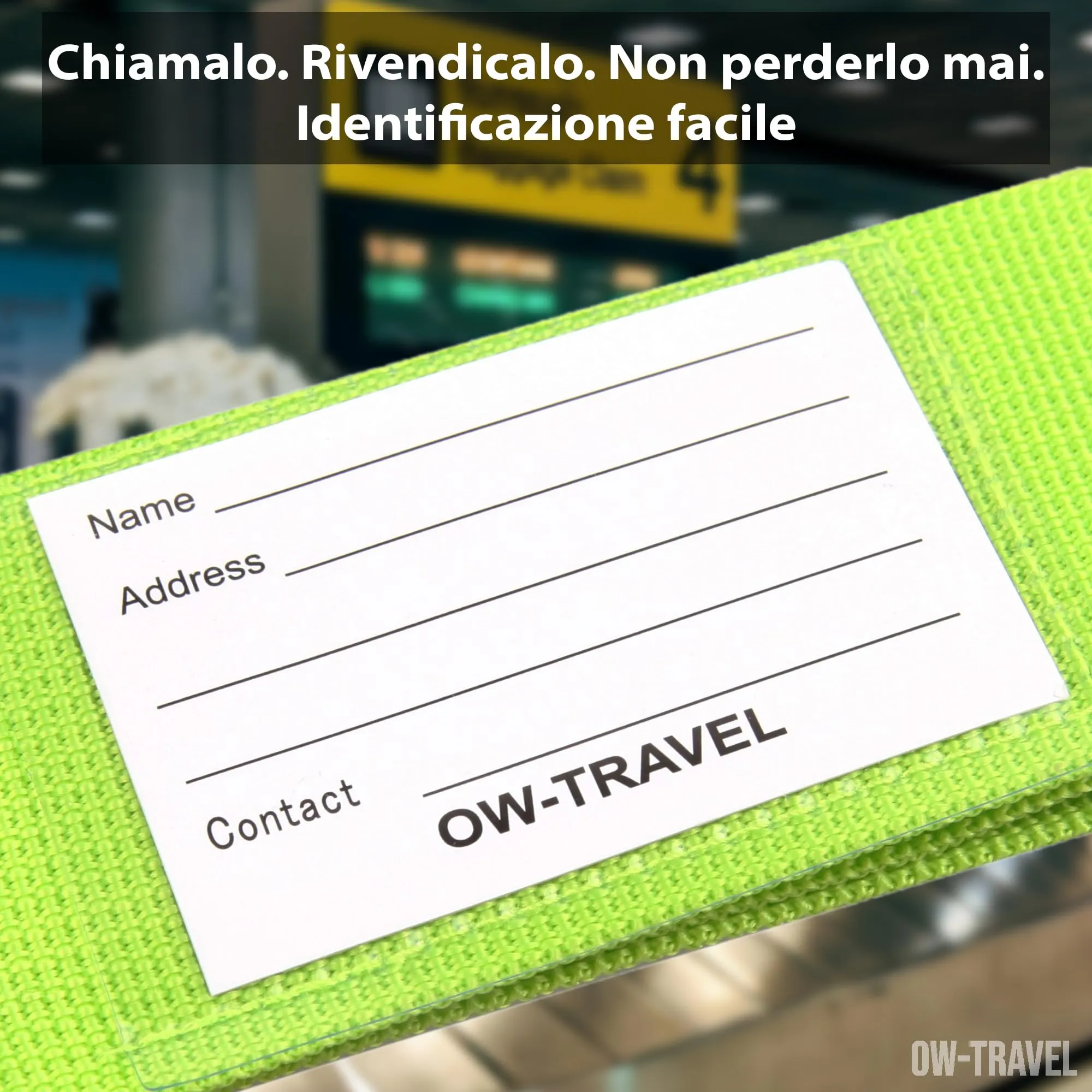 OW-Travel Cinghia per Valigia, Cintura Valigia per Bagagli Verde 2 Pezzi - immagine 6