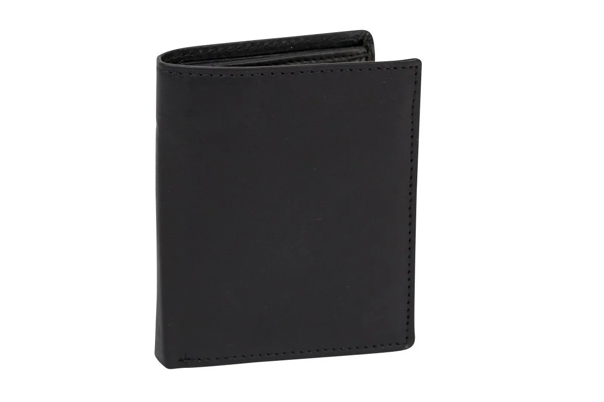 LEAS Portafoglio piccolo con RFID protezione e anti RFID/NFC Tecnologia Blocco, Vera Pelle, nero - immagine 4