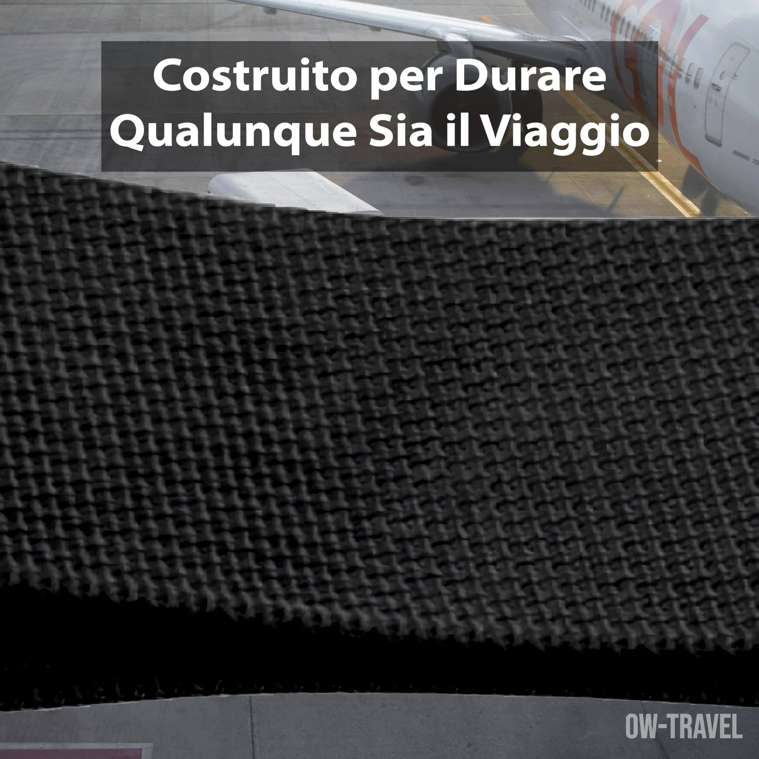 OW-Travel Cinghia per Valigia, Cintura Valigia per Bagagli Nero 4 Pezzi - immagine 8