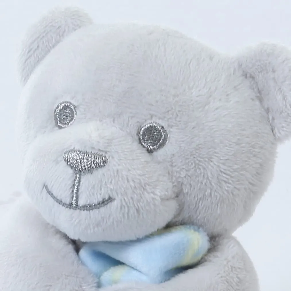 CREVENT Loveys - Coperta di sicurezza in peluche per neonati con volto di animale, regalo di compleanno per neonati e bambini (orso che abbraccia) - immagine 4