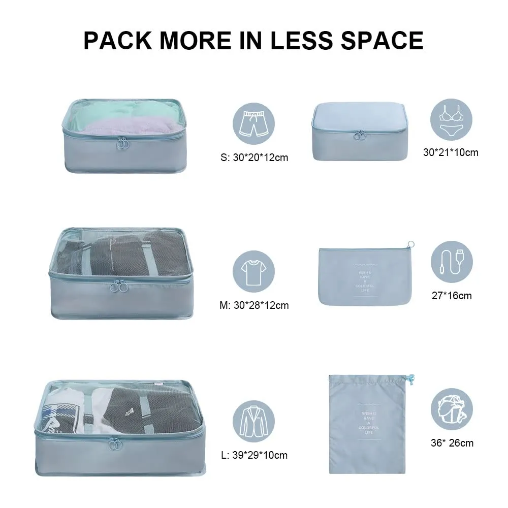 OSDUE Organizer Valigie 6 Pezzi Organizer Viaggio Accessori Viaggio - immagine 2