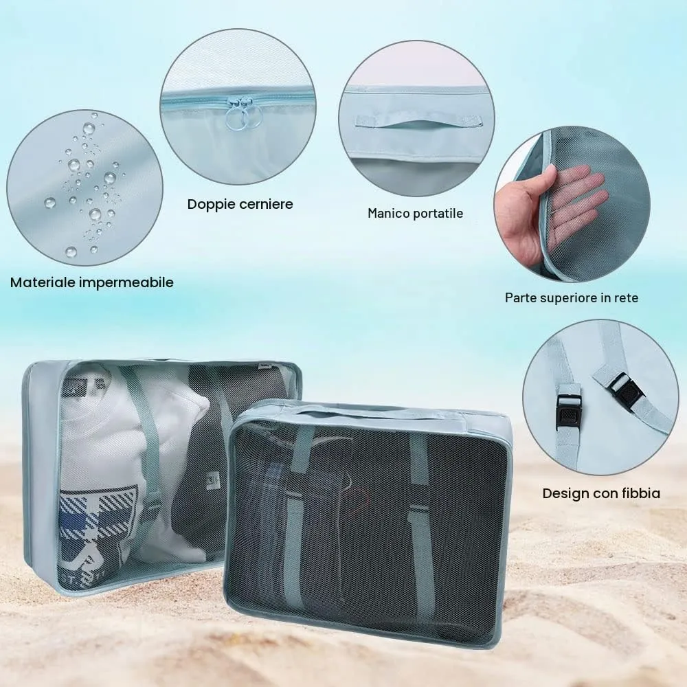 OSDUE Organizer Valigie 6 Pezzi Organizer Viaggio Accessori Viaggio - immagine 6