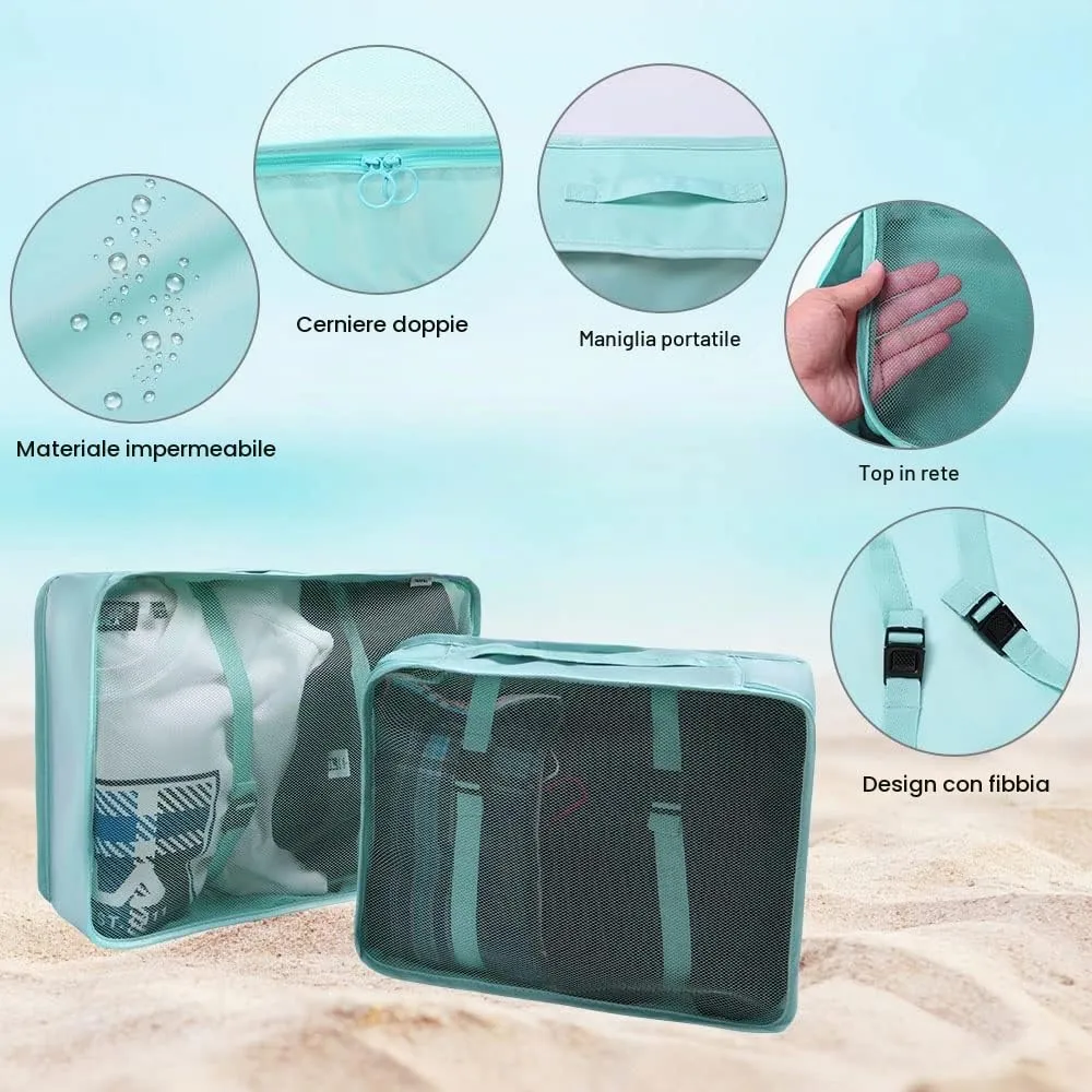 OSDUE Organizer Valigie 6 Pezzi Organizer Viaggio Accessori Viaggio - immagine 6