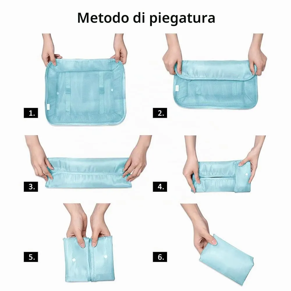 OSDUE Organizer Valigie 6 Pezzi Organizer Viaggio Accessori Viaggio - immagine 8