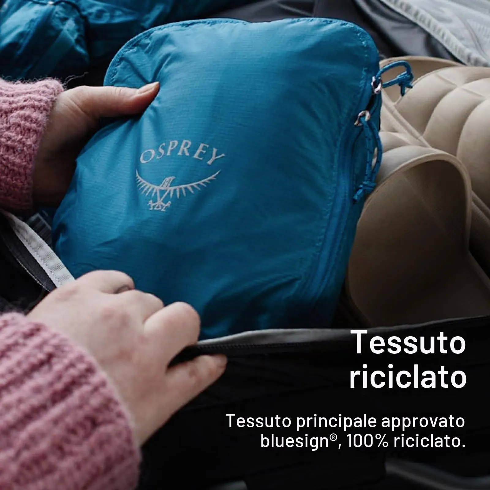 Osprey Ultralight Set di cubi organizzatori, 3 cubi (1.5L, 4L, 9L), Black - immagine 5