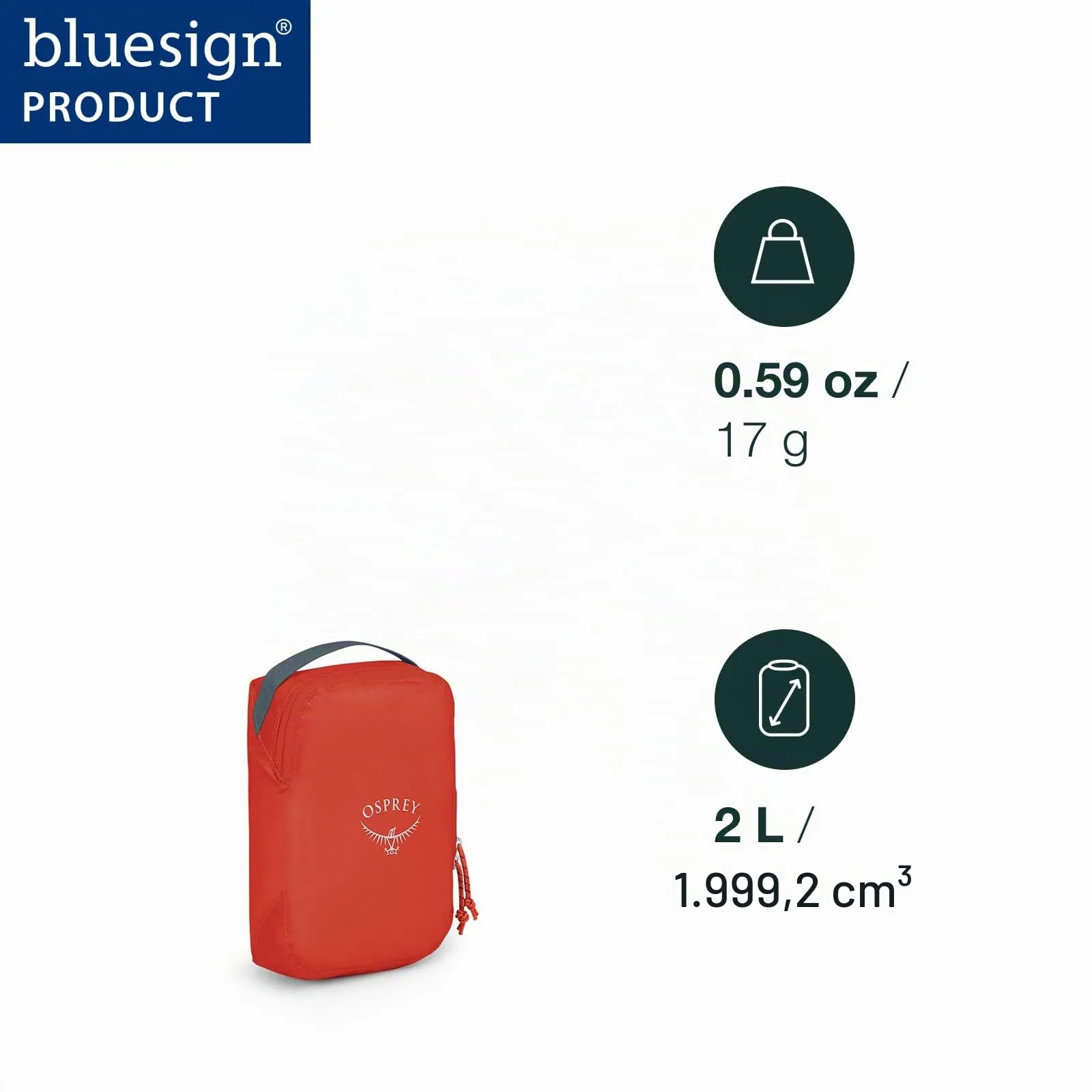 Osprey Ultralight Cubo organizzatore piccolo, 1.5L, Black - immagine 2