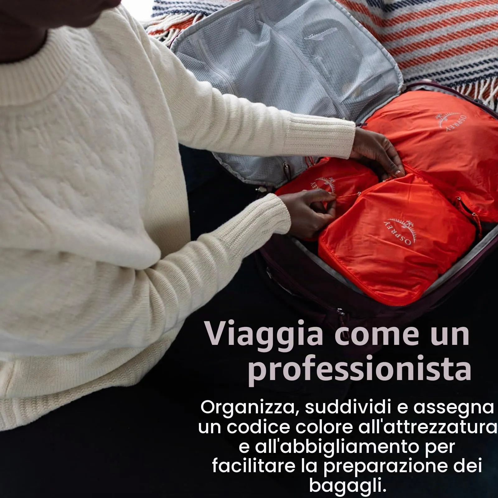Osprey Ultralight Cubo organizzatore medio, 4L, Waterfront Blue - immagine 3