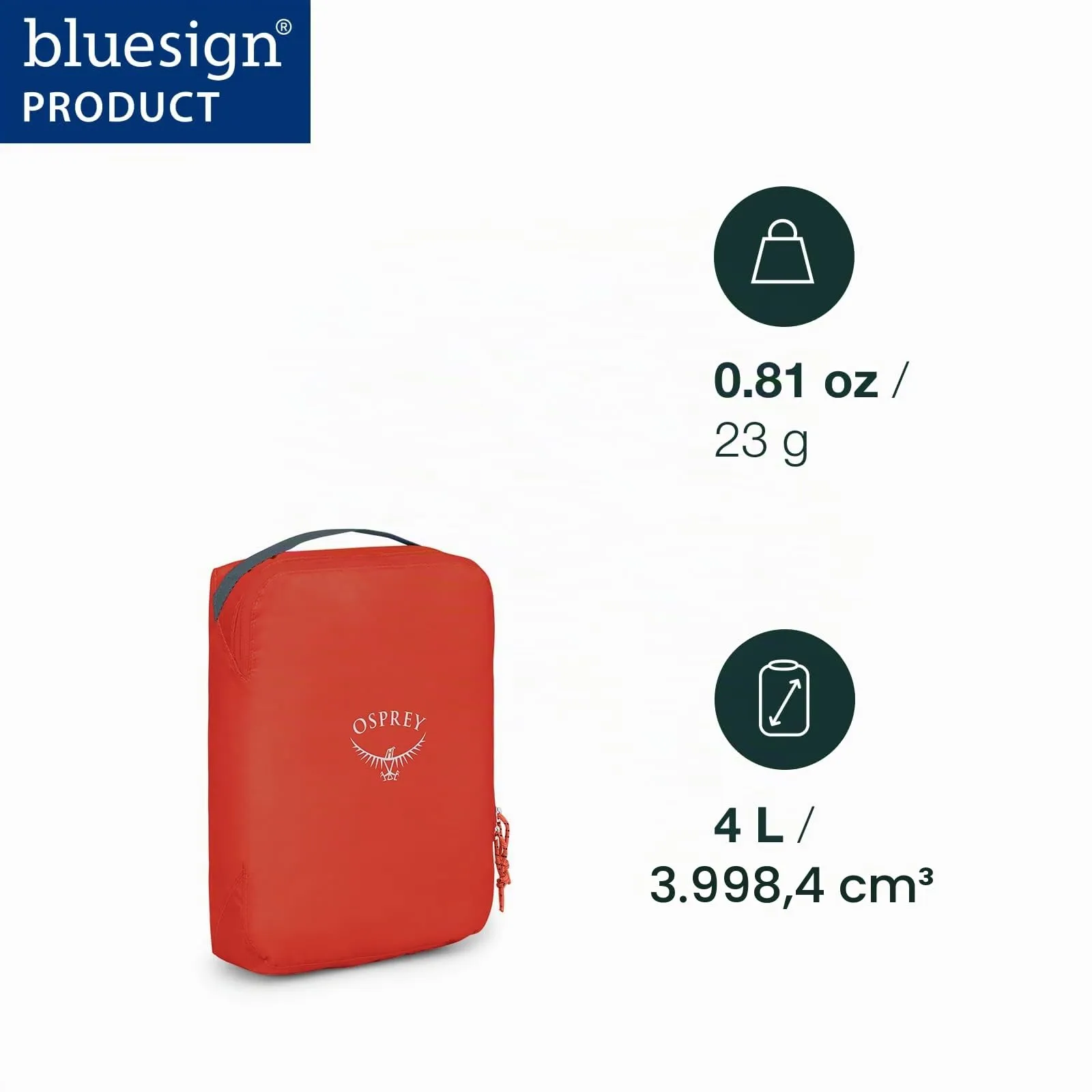 Osprey Ultralight Cubo organizzatore medio, 4L, Black - immagine 2