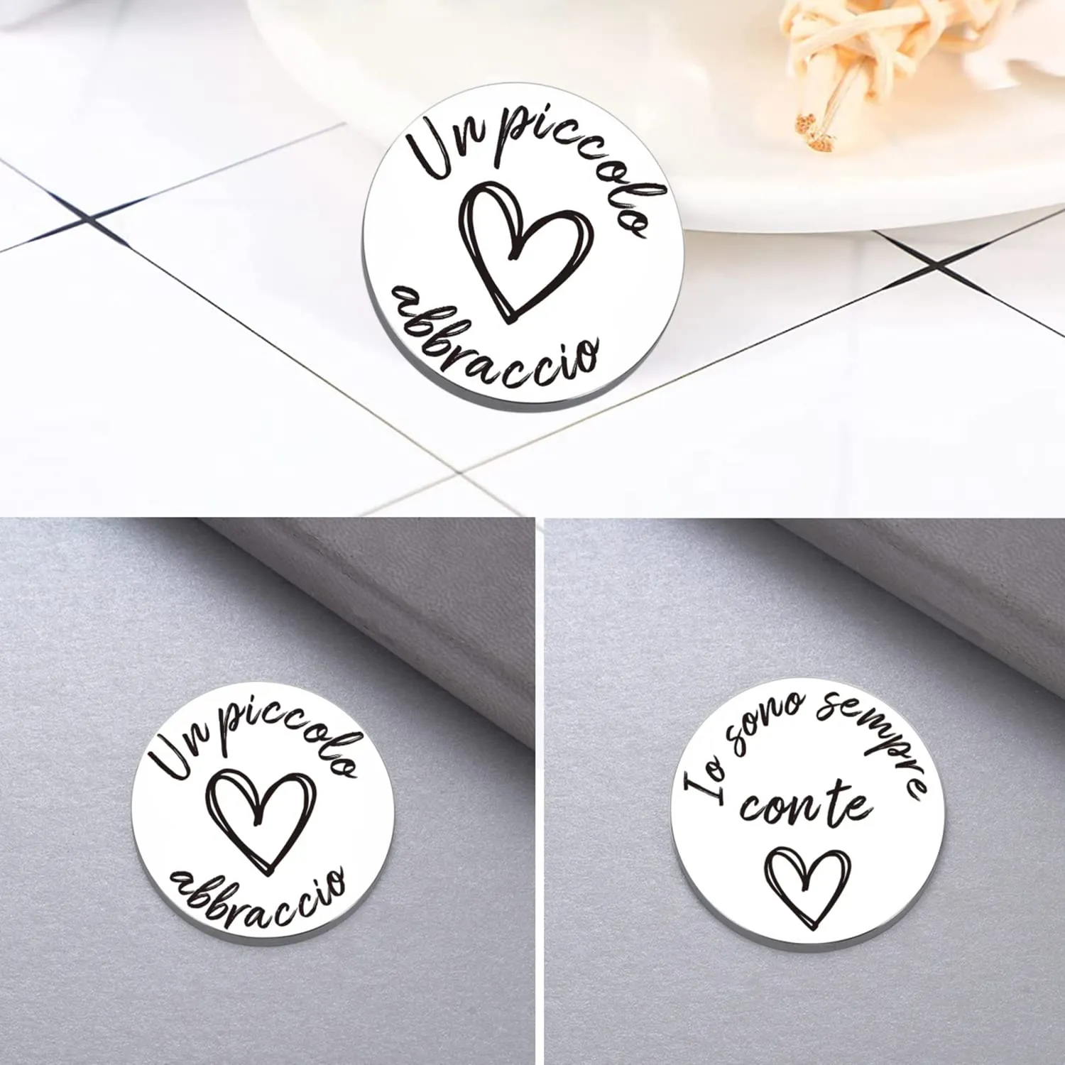 PulangRen Un Piccolo Abbraccio Portafortuna, Idee Regalo Donna Uomo, Portafortuna da Regalare-Io Sono Sempre Con Te-Amicizia Regali, Regali Natale per Famiglia Amici - immagine 2