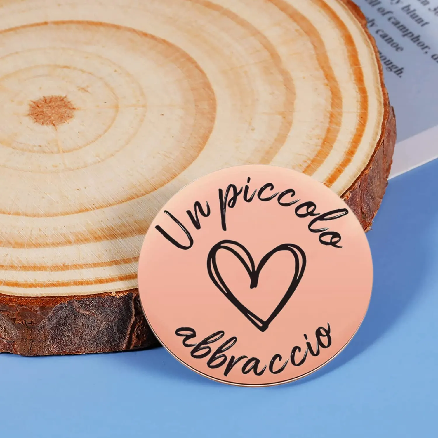 PulangRen Un Piccolo Abbraccio Portafortuna Portachiavi, Idee Regalo Donna Uomo, Portafortuna da Regalare-Io Sono Sempre Con Te-Amicizia Regali, Regali Natale per Famiglia Amici - immagine 2