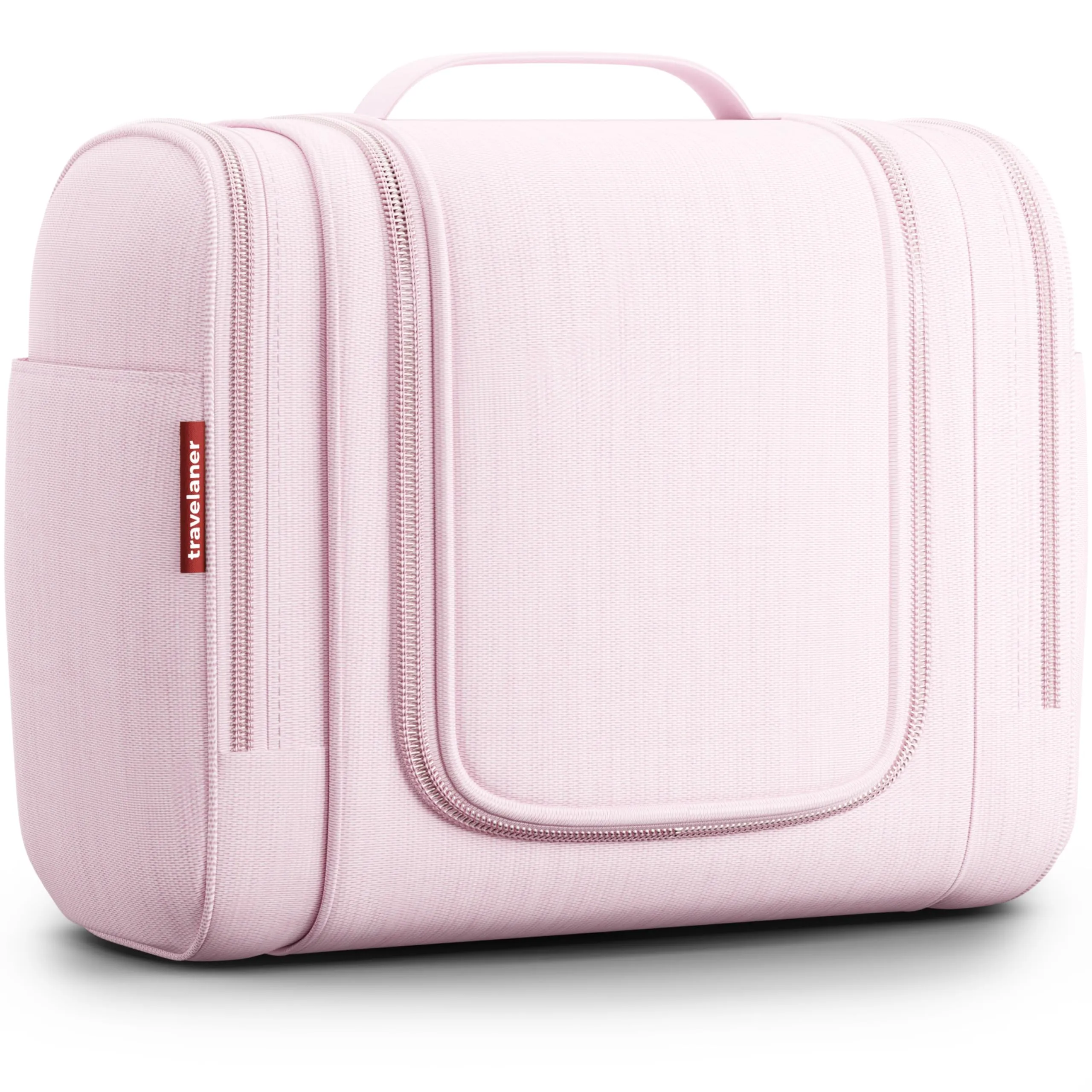 Travelaner Beauty Case XXL da Appendere, Donna e Uomo, 9L, Pizzo Rosa - immagine 1