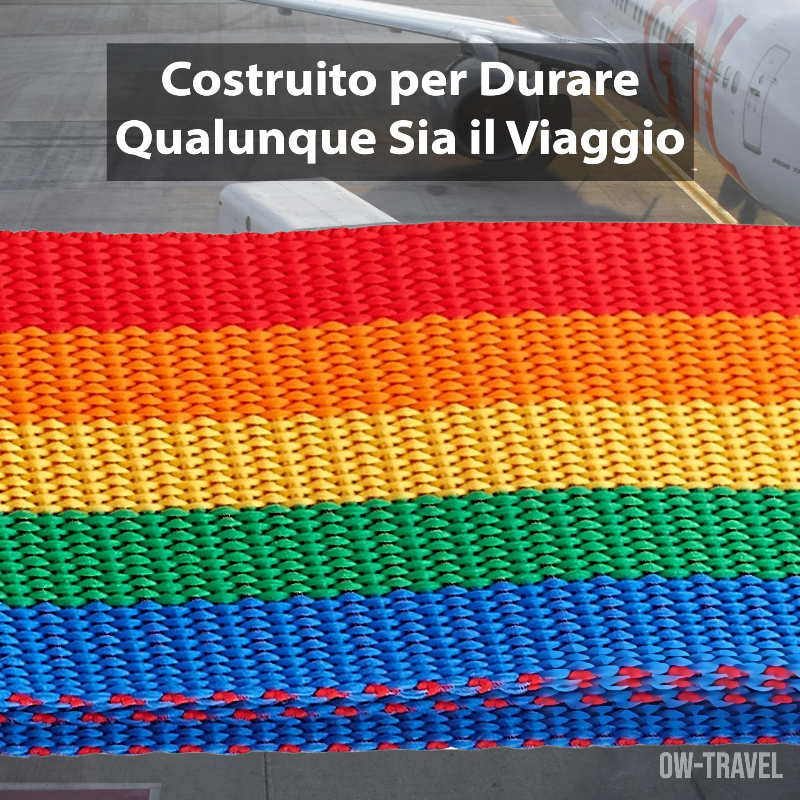 OW-Travel Cinghia per Valigia, Cintura Valigia per Bagagli Arcobaleno 2 Pz - immagine 8