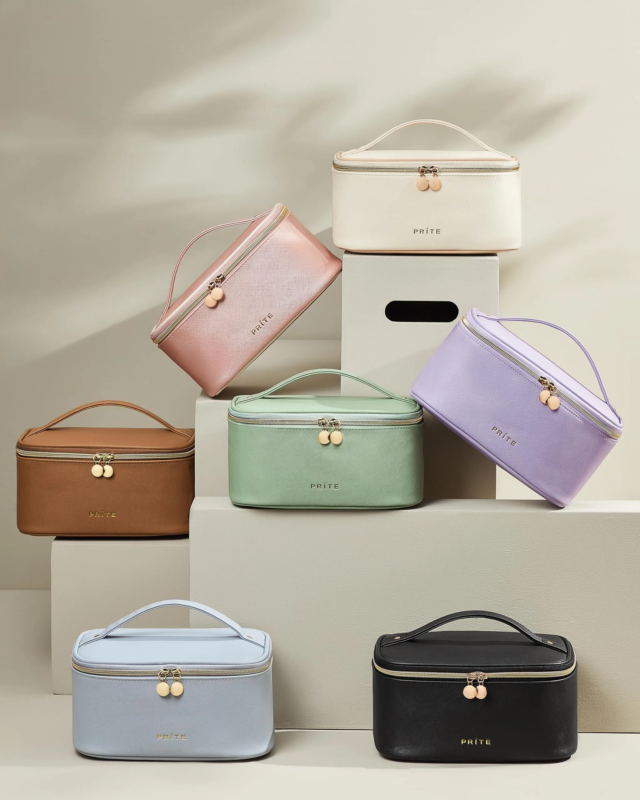 Prite Borsa Trucco Da Viaggio Femminile Con Scomparto Portapennelli - immagine 7
